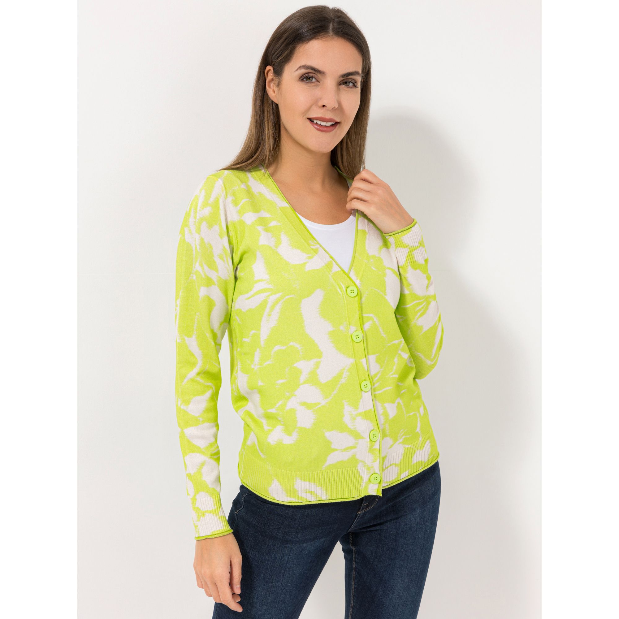 DAWID by Dawid Tomaszewski Cardigan, 1/1-Arm V-Ausschnitt figurumspielend