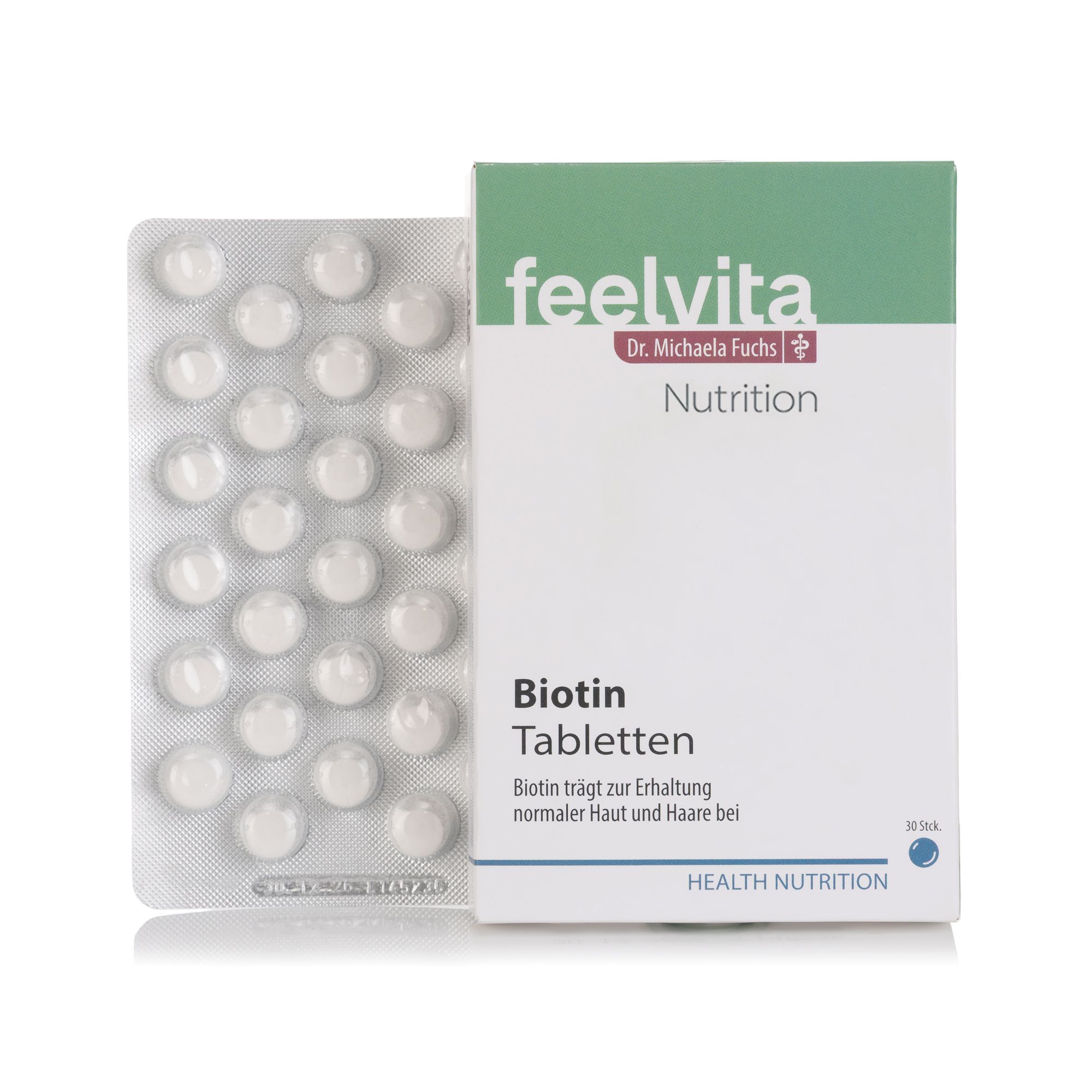 Dr. Michaela Fuchs feelvita Biotin Tabletten 30 Stück (7,5g)