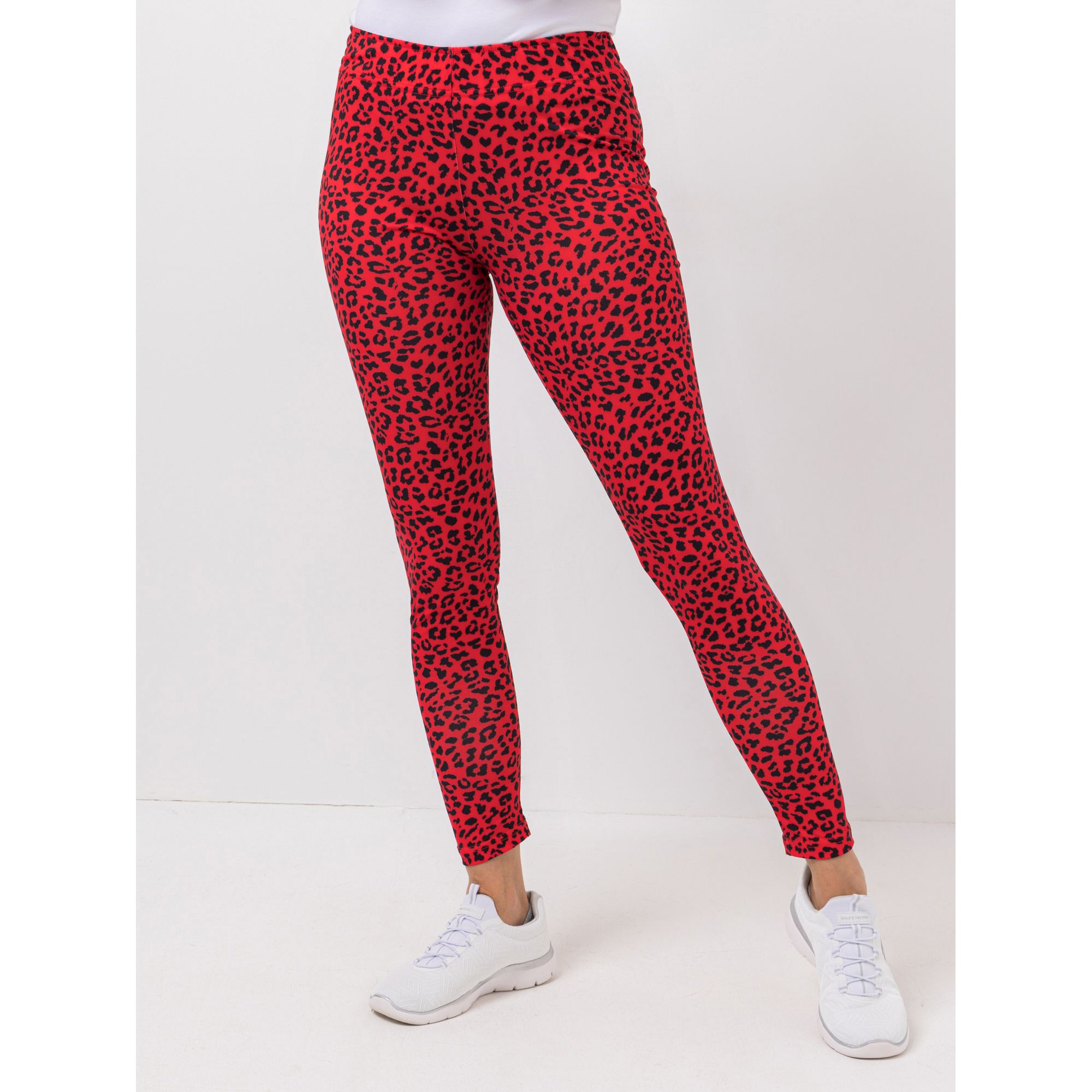 ANNI FOR FRIENDS Leggings lange Form Allover-Druck sehr schmales Bein