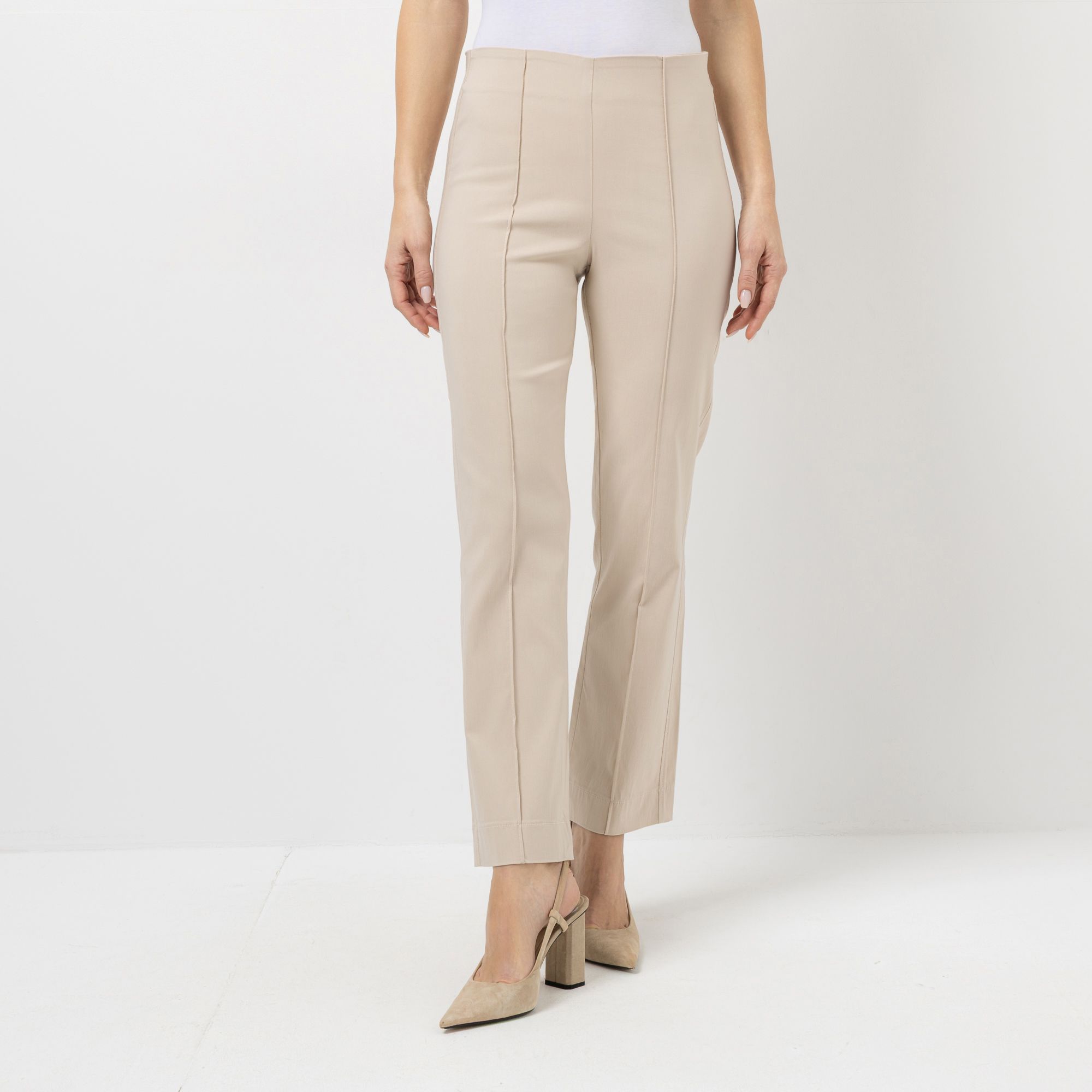 SCHIFFHAUER MUNICH® Hose lange Form mit Rundumdehnbund und Ziernaht weite Form