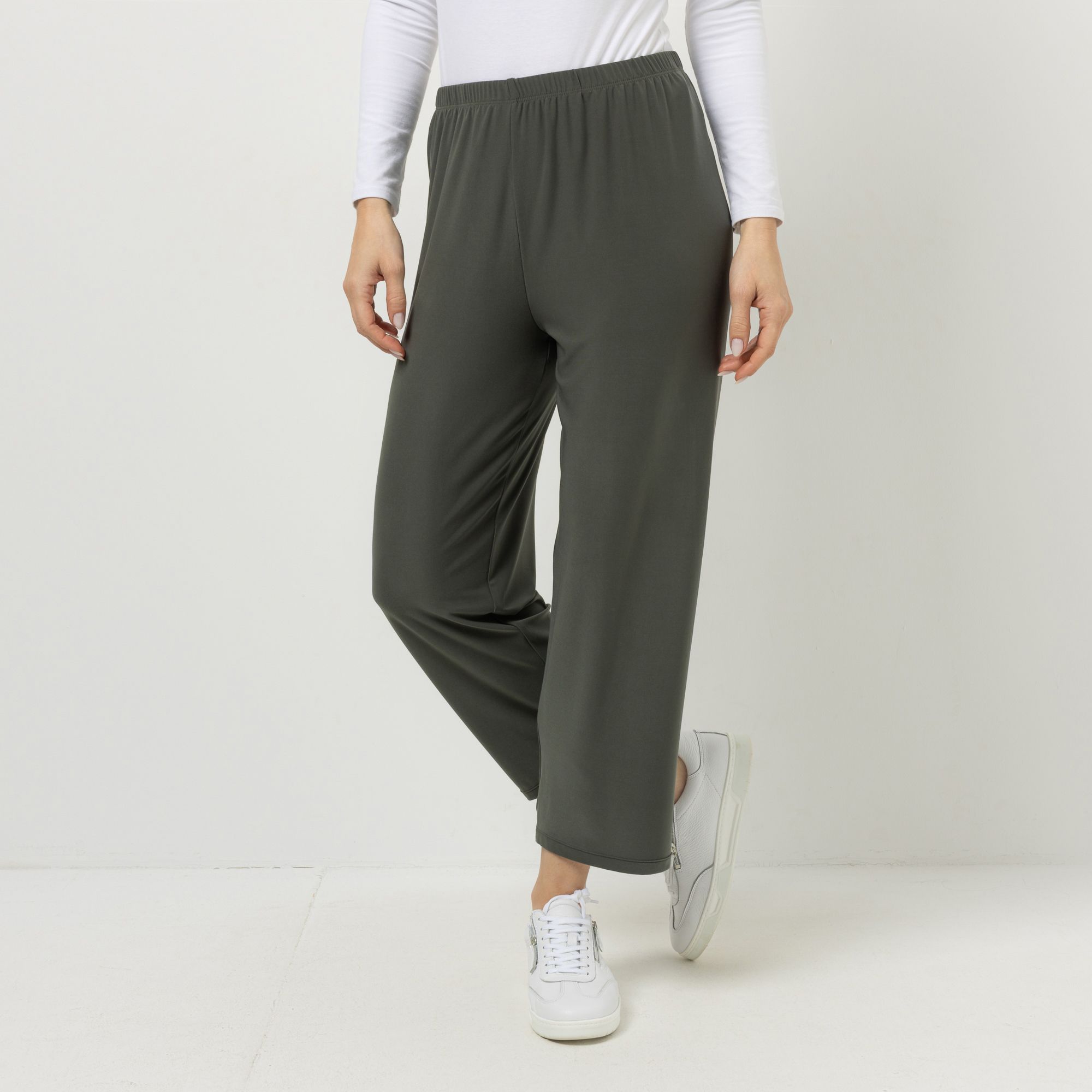 KIM & CO. Hose, 7/8-Länge Deluxe Brazil Knit Rundumdehnbund schmaler Beinverlauf