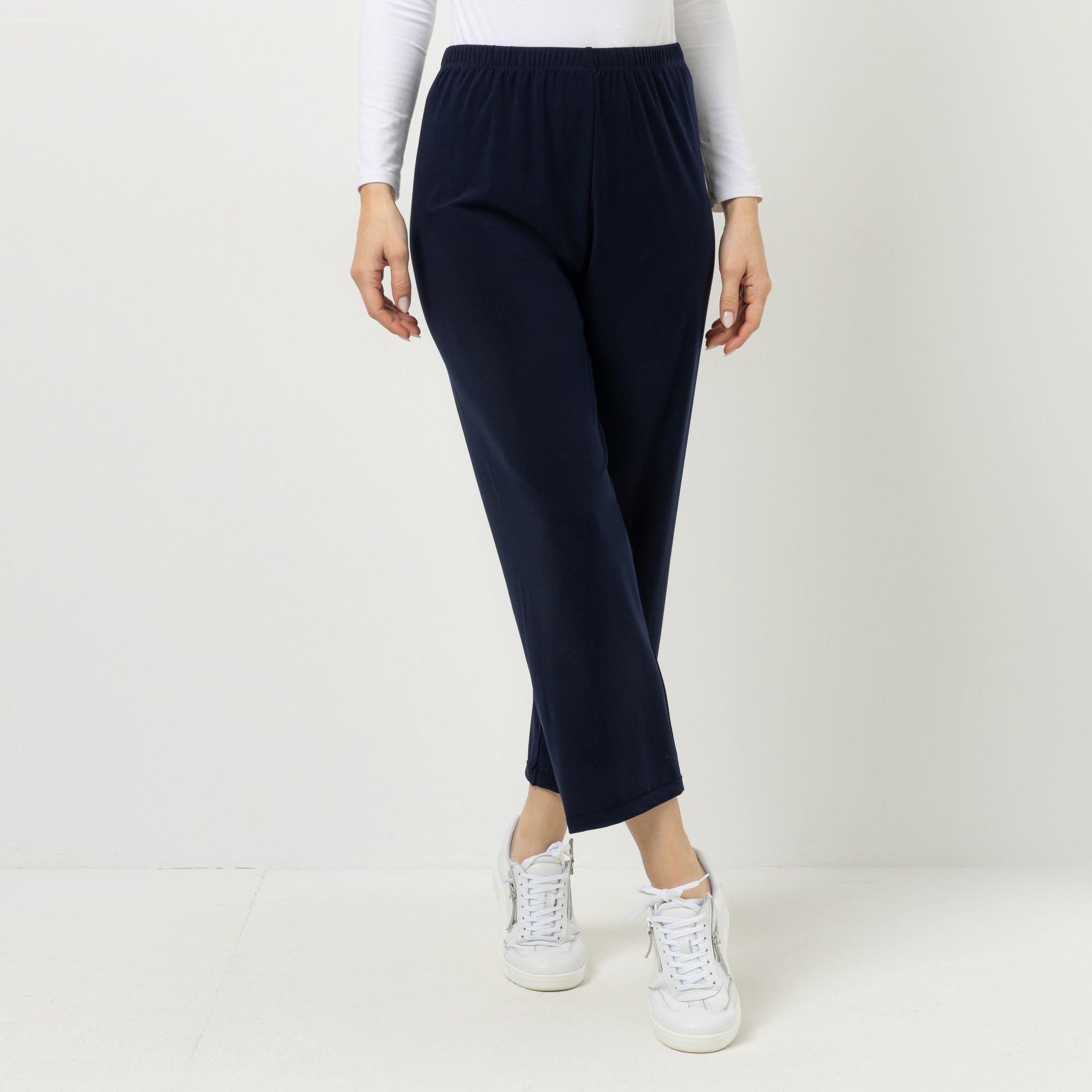 KIM & CO. Hose, 7/8-Länge Deluxe Brazil Knit Rundumdehnbund schmaler Beinverlauf