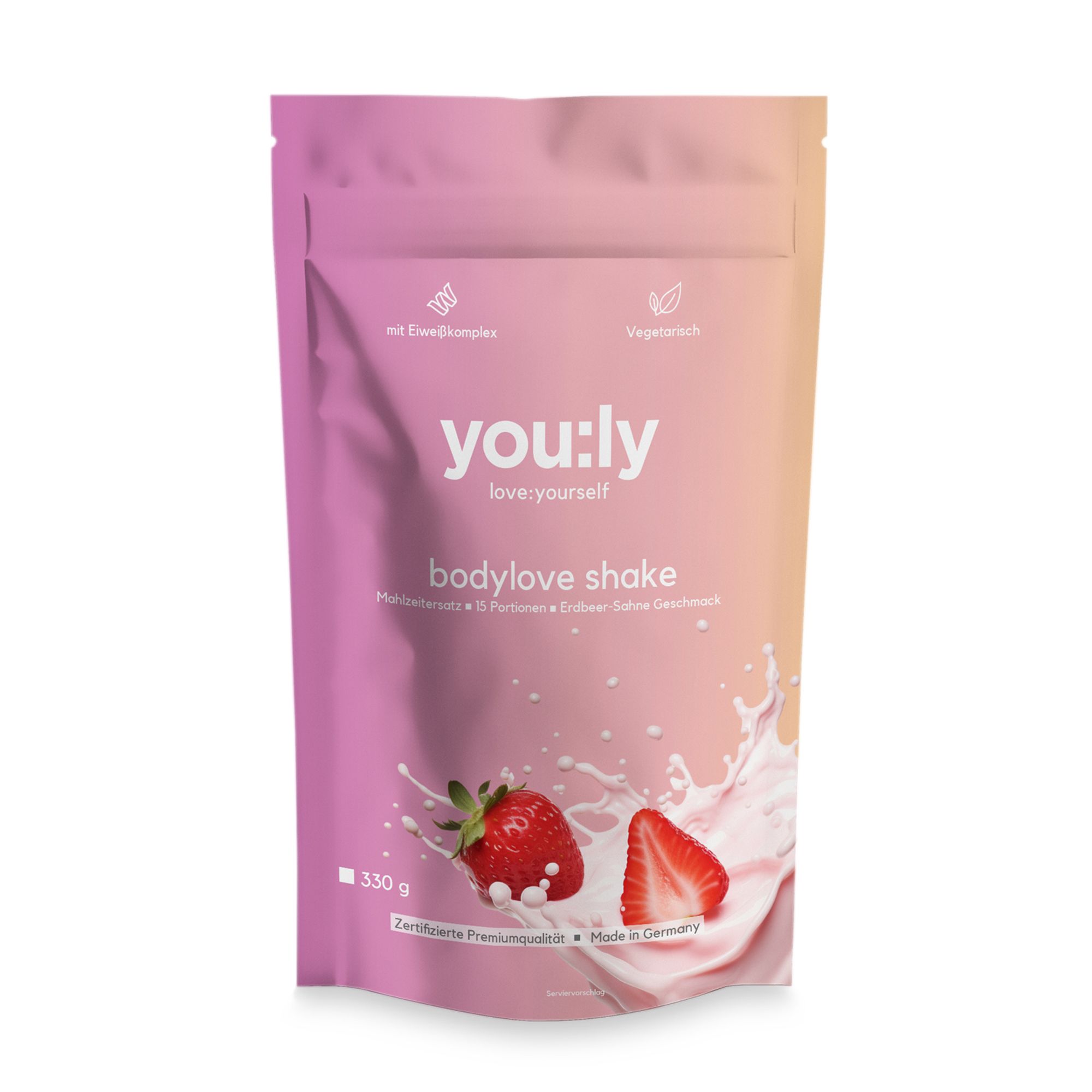 you:ly Bodylove Shake Mahlzeitenersatz 330g f. 15 Portionen