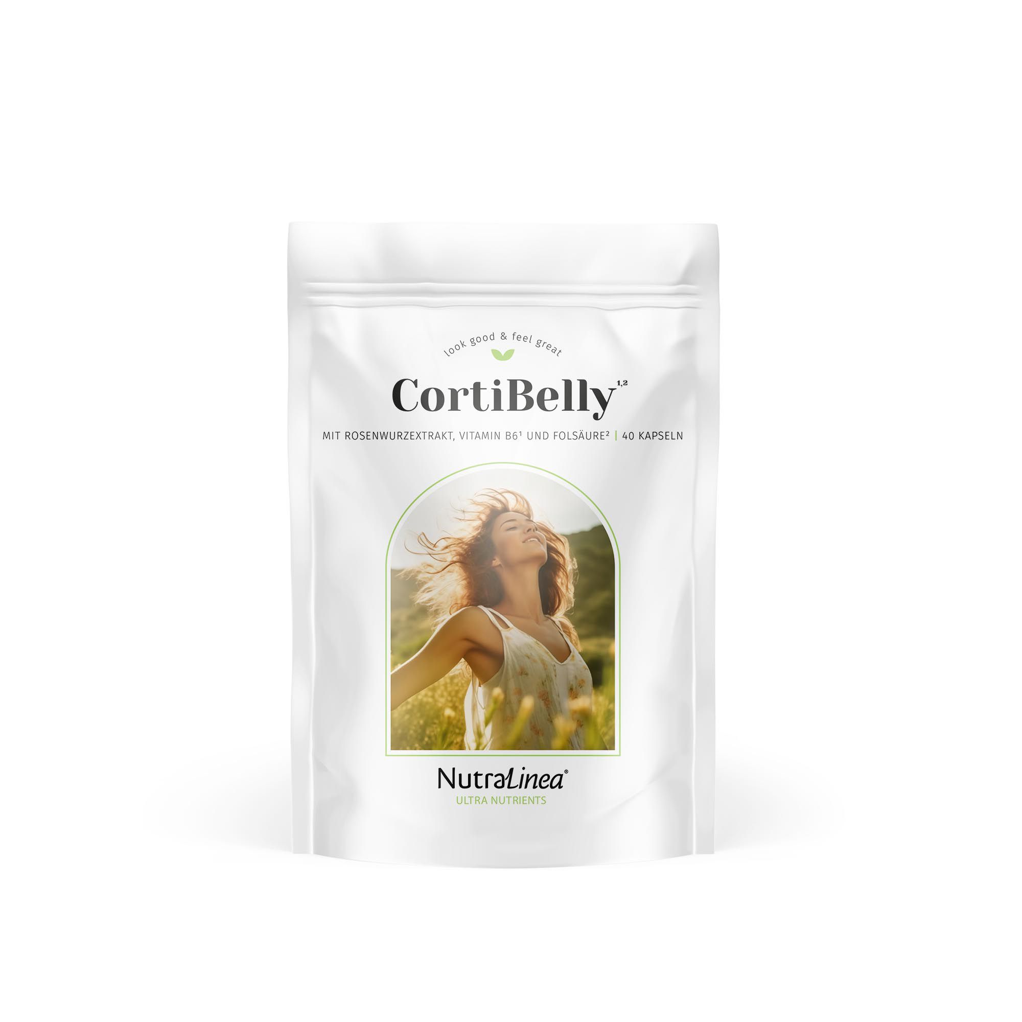NutraLinea® CortiBelly mit Vitaminen & Magnesium 40 Kapseln f. 40 Tage