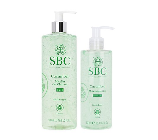 SBC Gurke Skincare Gel 300ml & Mizellen Reinigungs- gel 500ml
