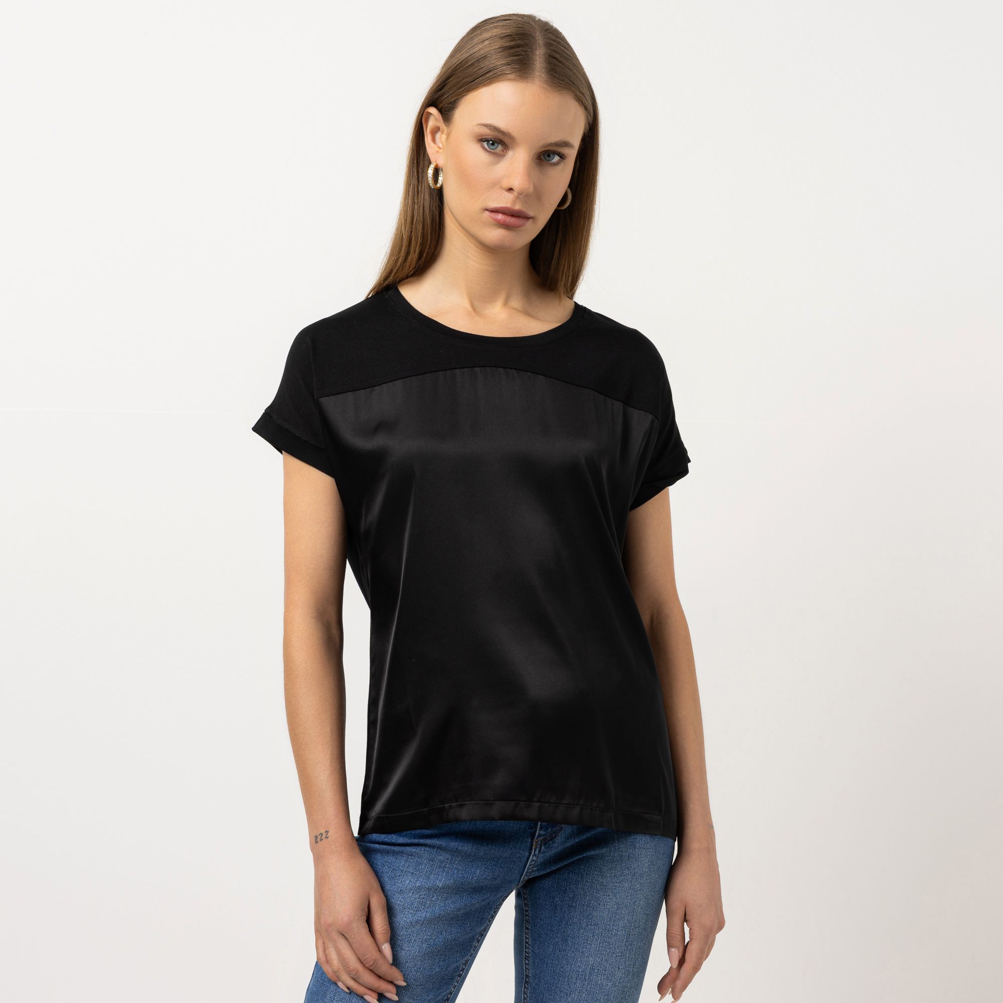 STEFFEN SCHRAUT Blusenshirt, 1/2-Arm Ärmelaufschlag OEKO-TEX® leger weit