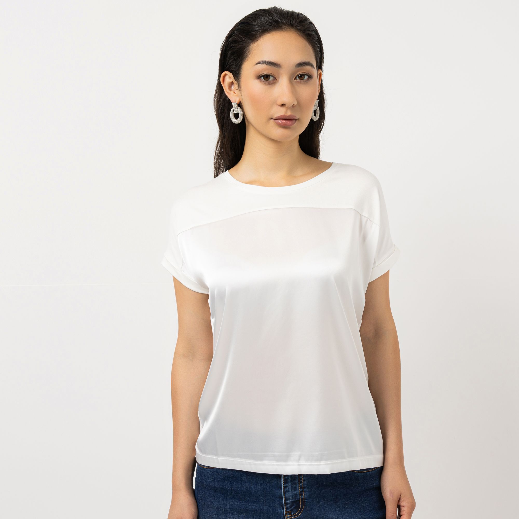 STEFFEN SCHRAUT Blusenshirt, 1/2-Arm Ärmelaufschlag OEKO-TEX® leger weit