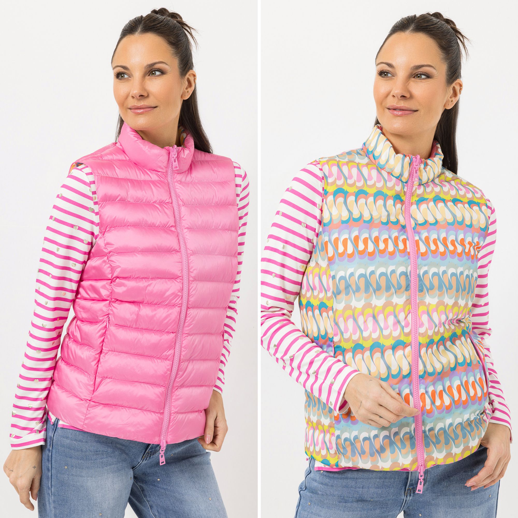 STEFFEN SCHRAUT Wendeweste Stehkragen Reißverschlusstaschen figurumspielend