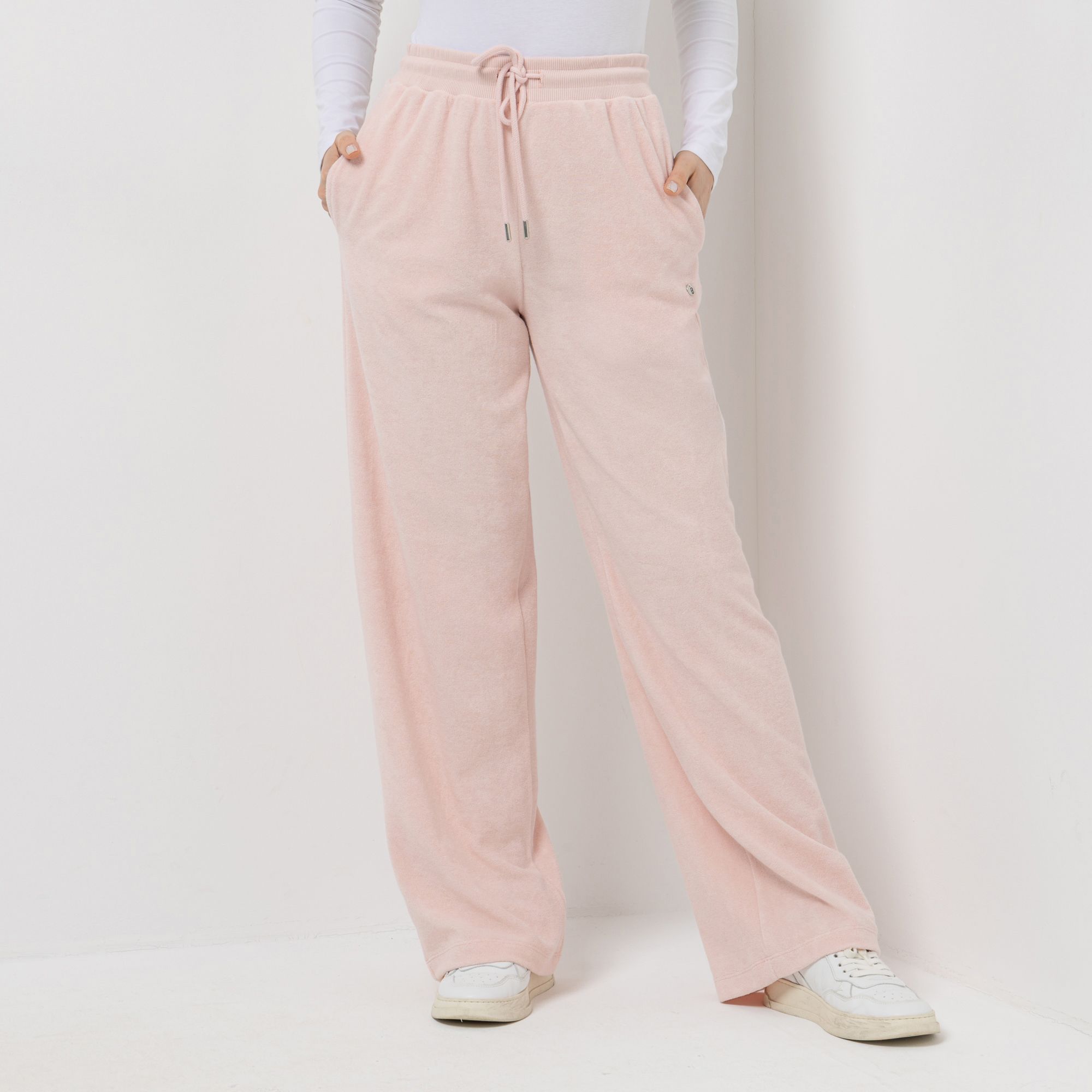 STRANDFEIN Frotteehose Rundumdehnbund Tunnelzug gerades Bein