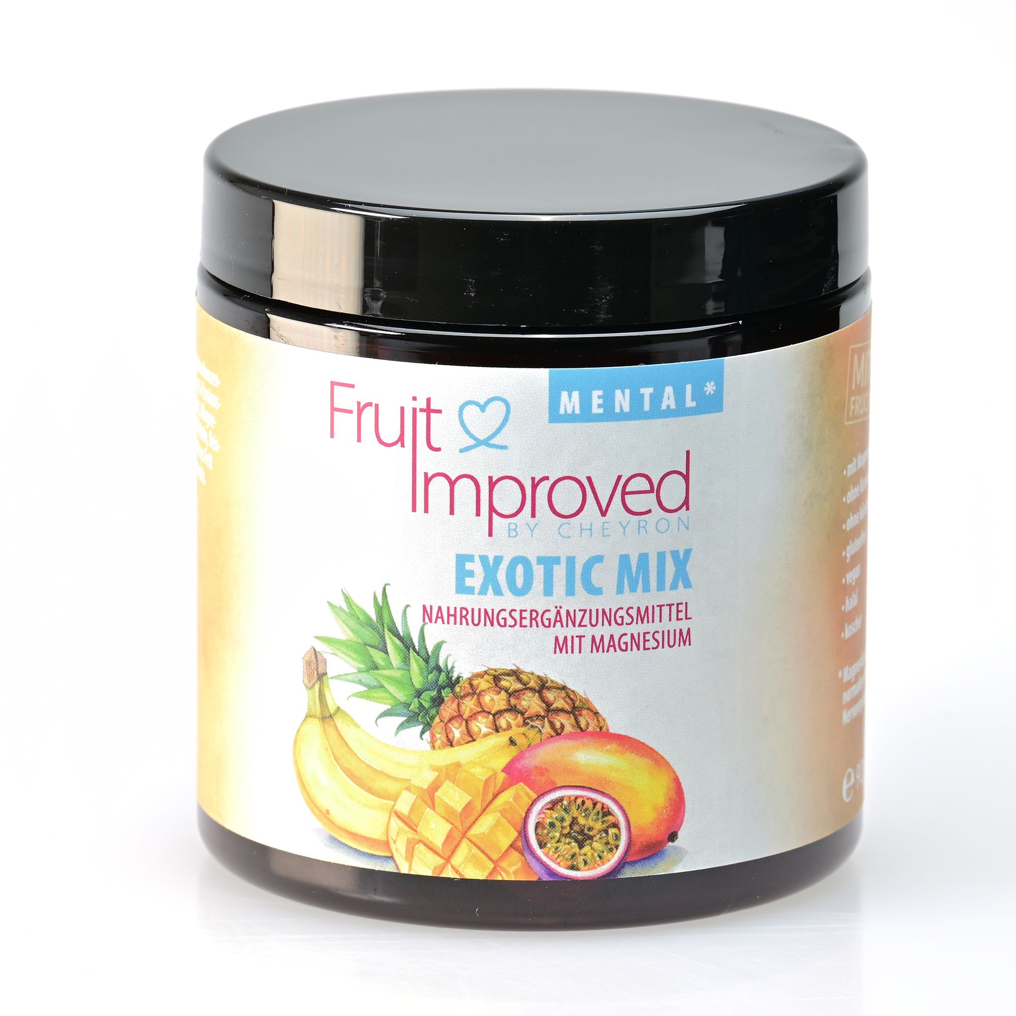 FRUIT IMPROVED Exotic Mix Fruchtdrops mit Magnesium 30 Stück für 10 Tage