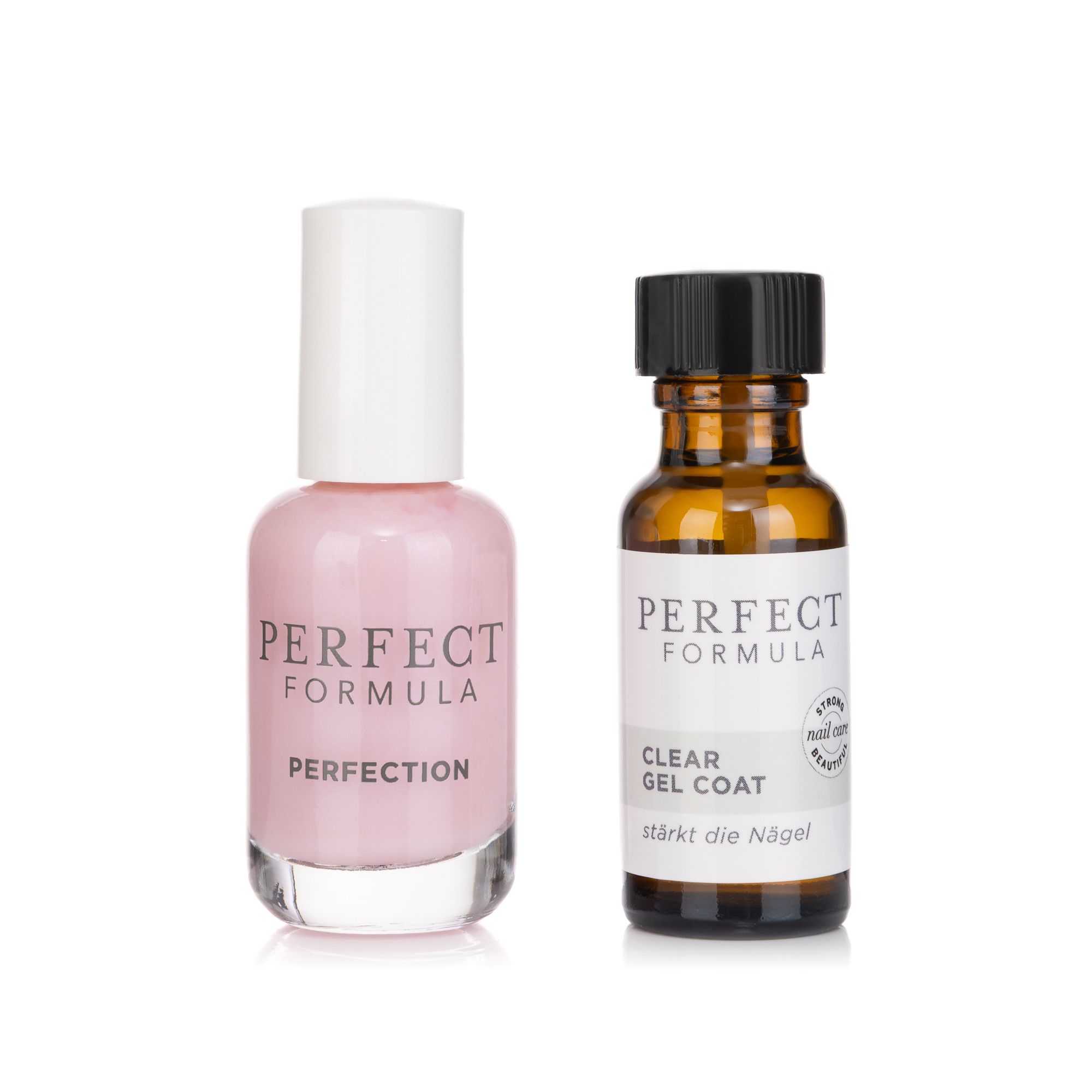 PERFECT FORMULA Clear Gel Coat 18ml & Nagellack 18ml