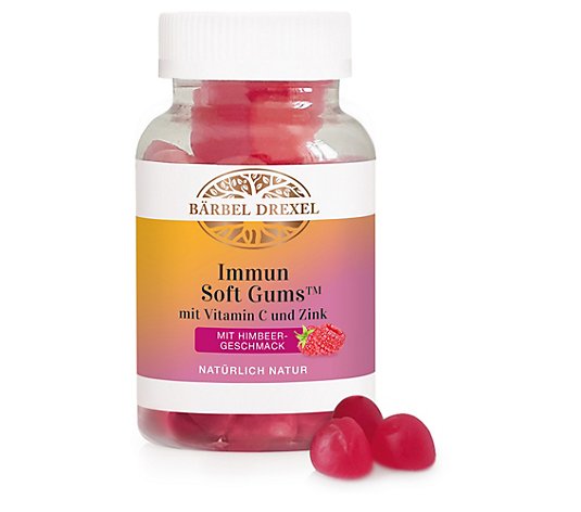 BÄRBEL DREXEL Immun Soft Gums™ mit Vitamin C und Zink 60 Stück für 30 Tage Himbeer Geschmack