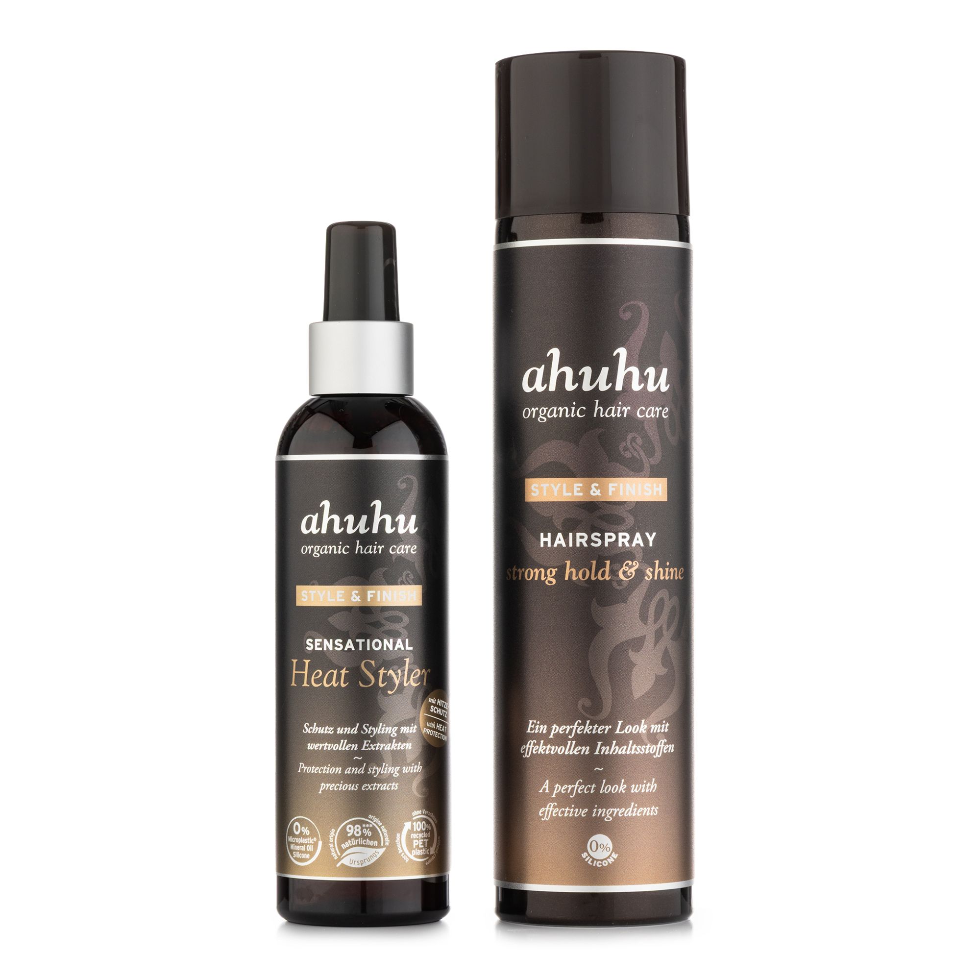 ahuhu Sensational Heat Styler 200ml & Hairspray 300ml