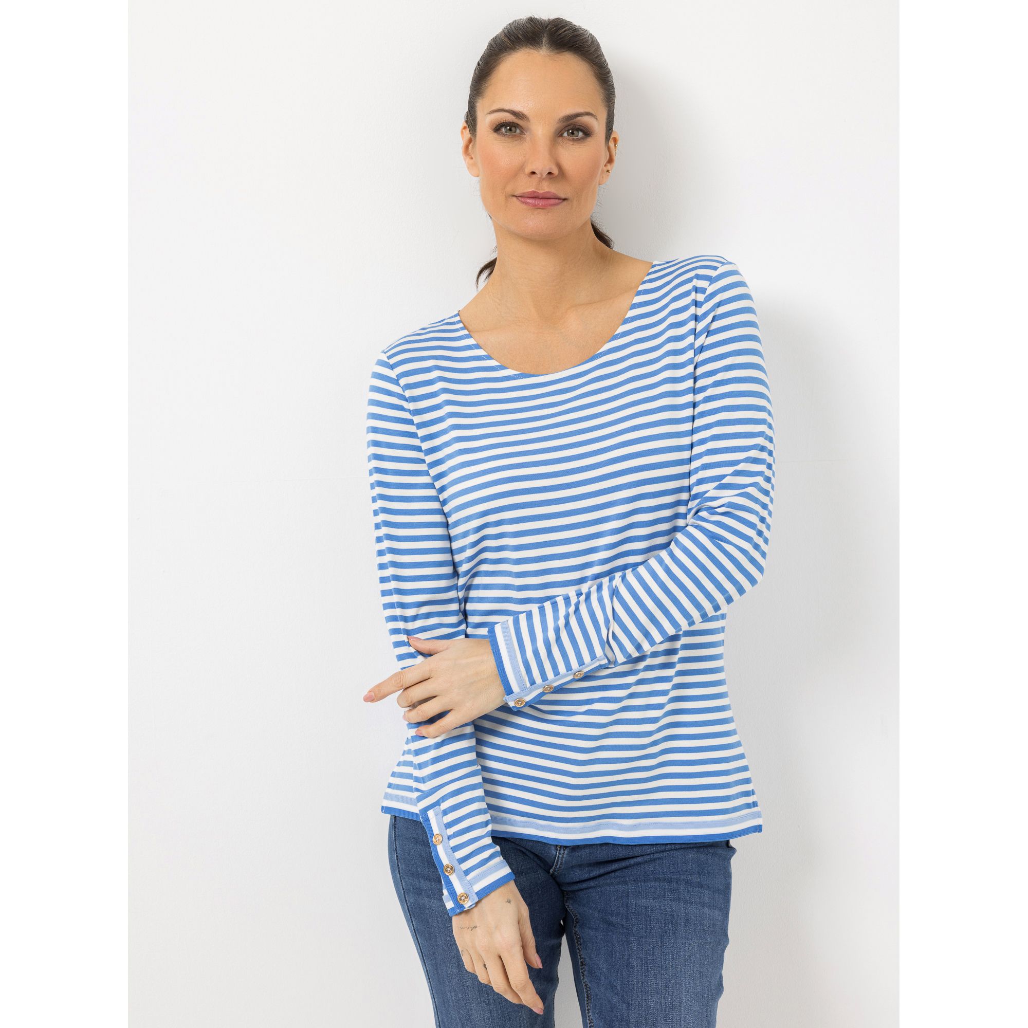 STEFFEN SCHRAUT Shirt Marseille 1/1-Arm, Ripsband geringelt figurumspielend