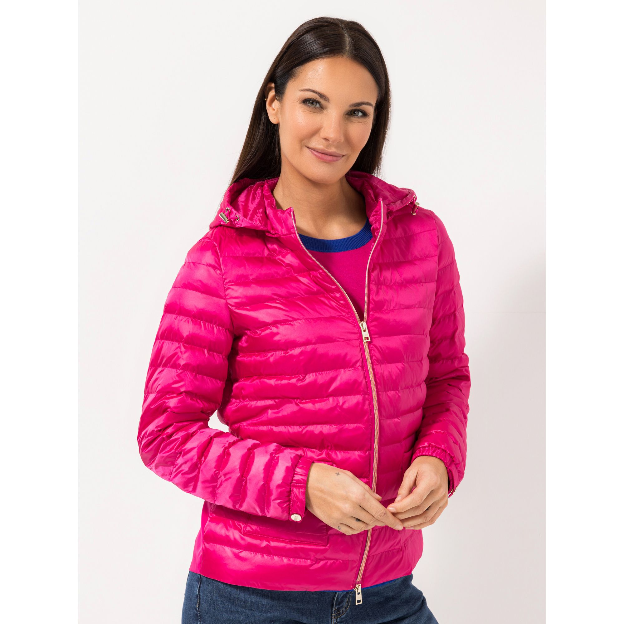 STEFFEN SCHRAUT Steppjacke abnehmbare Kapuze Länge ca. 68cm figurumspielend