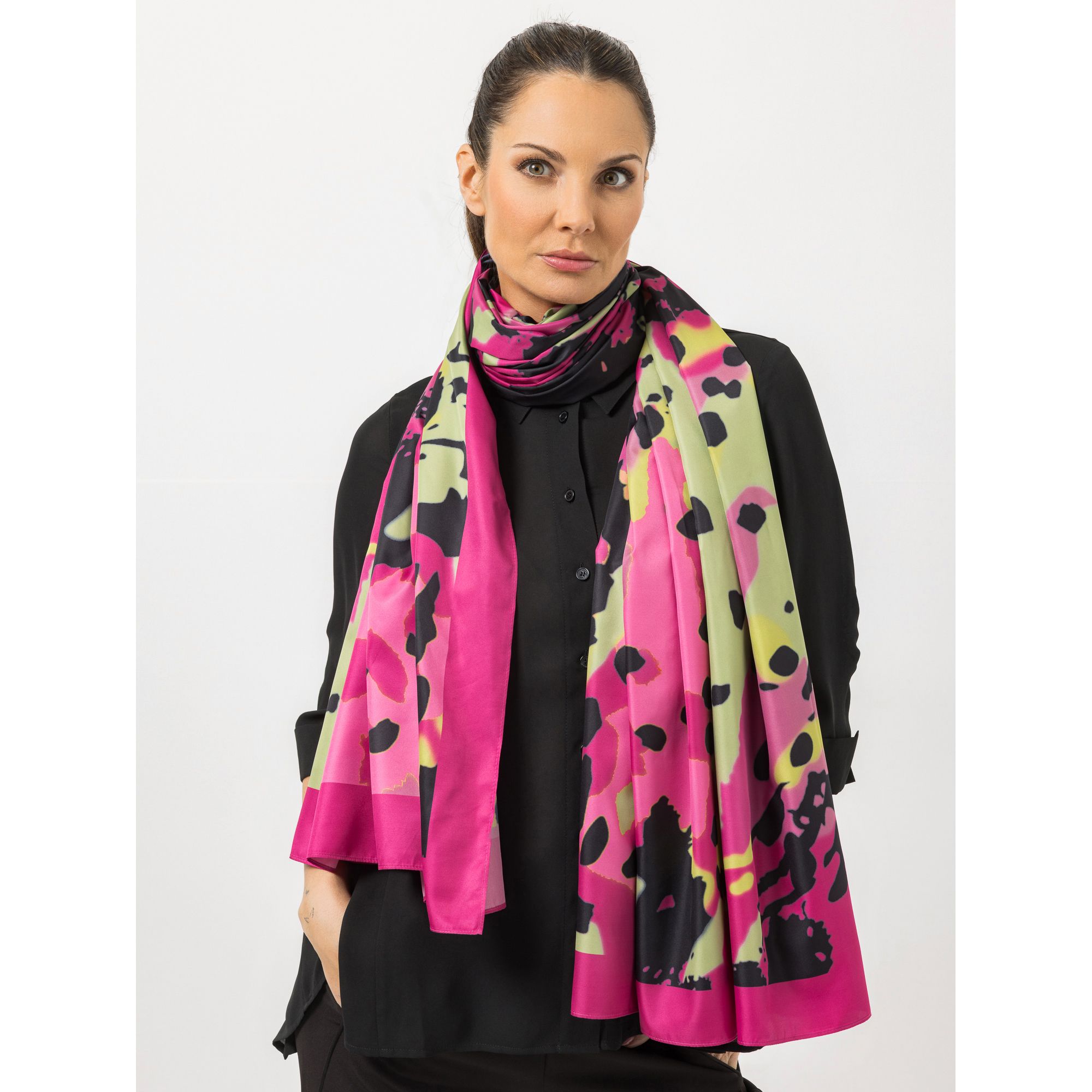 STEFFEN SCHRAUT Schal Caracas Twill-Stoff Allover-Druck ca. 190x90cm