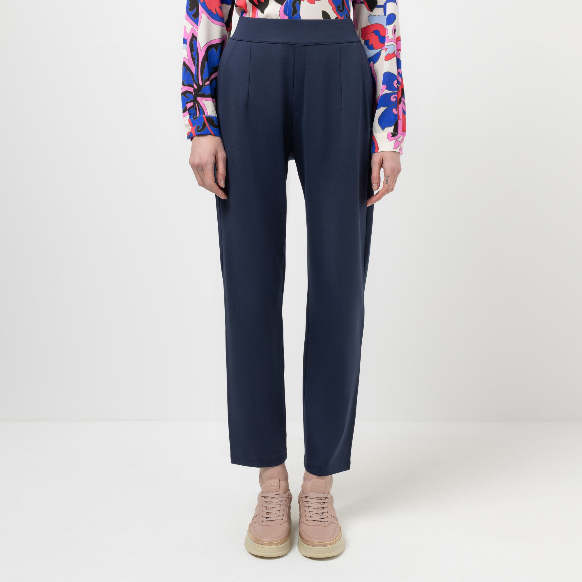 STEFFEN SCHRAUT Hose, lange Form Rundumdehnbund Eingrifftaschen konischer Beinverlauf