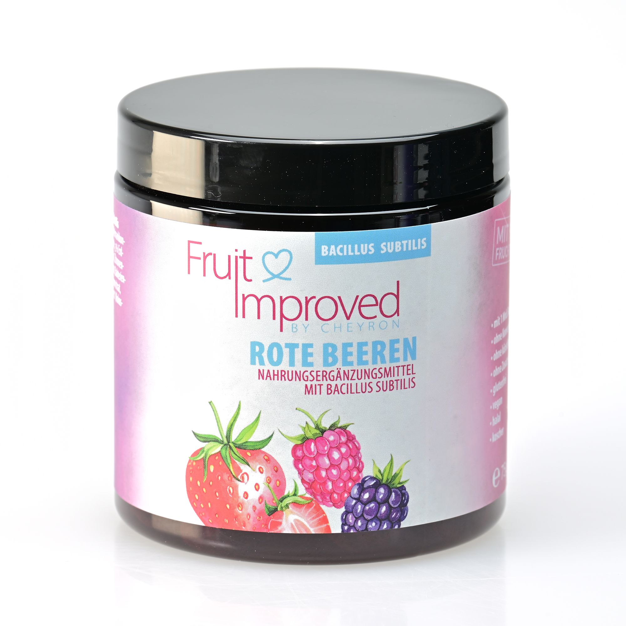 FRUIT IMPROVED Rote Beeren Fruchtdrops mit Bacillus Subtilis 30 Stück für 30 Tage