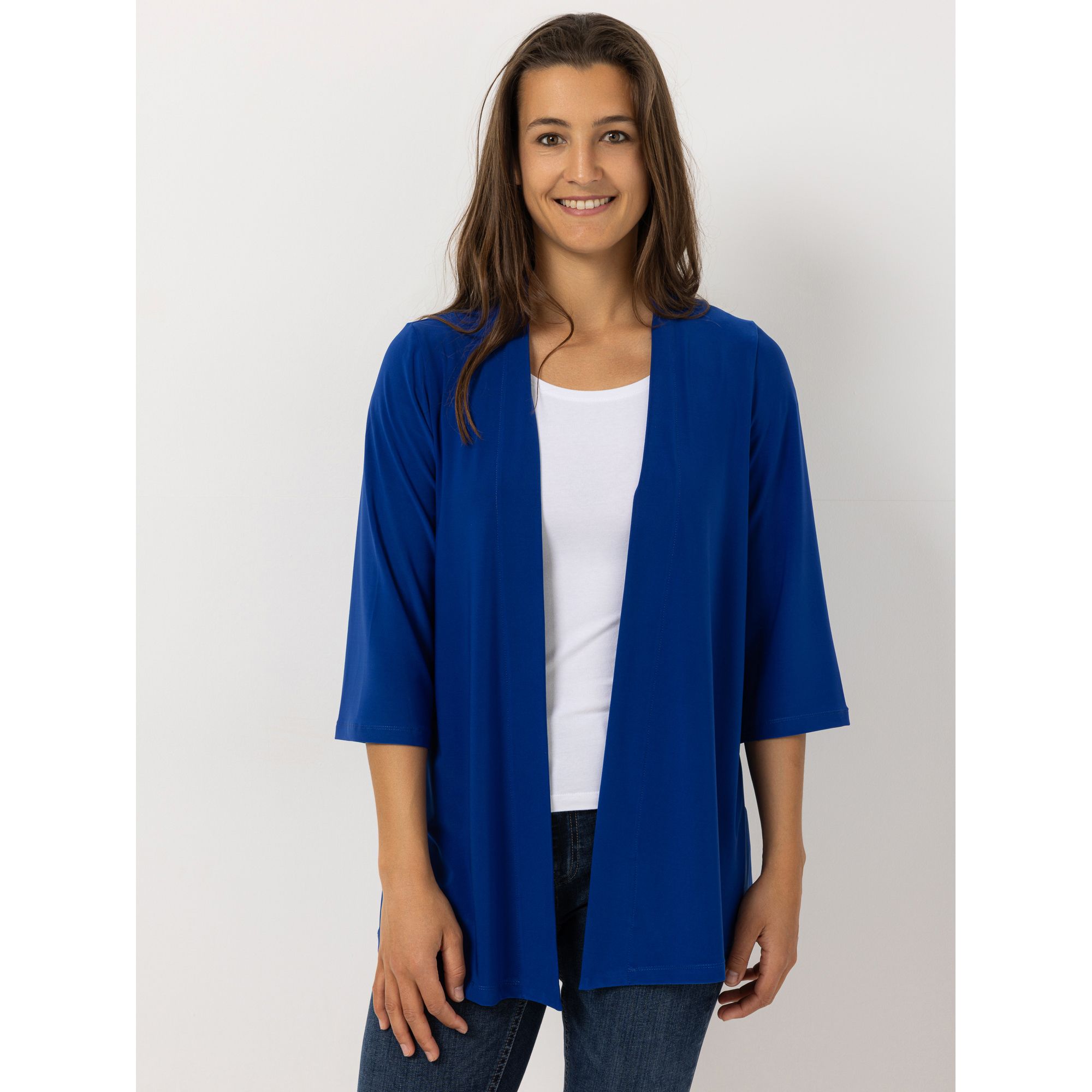 KIM & CO. Cardigan, 3/4-Arm Deluxe Brazil Knit weiter Ärmel figurumspielend