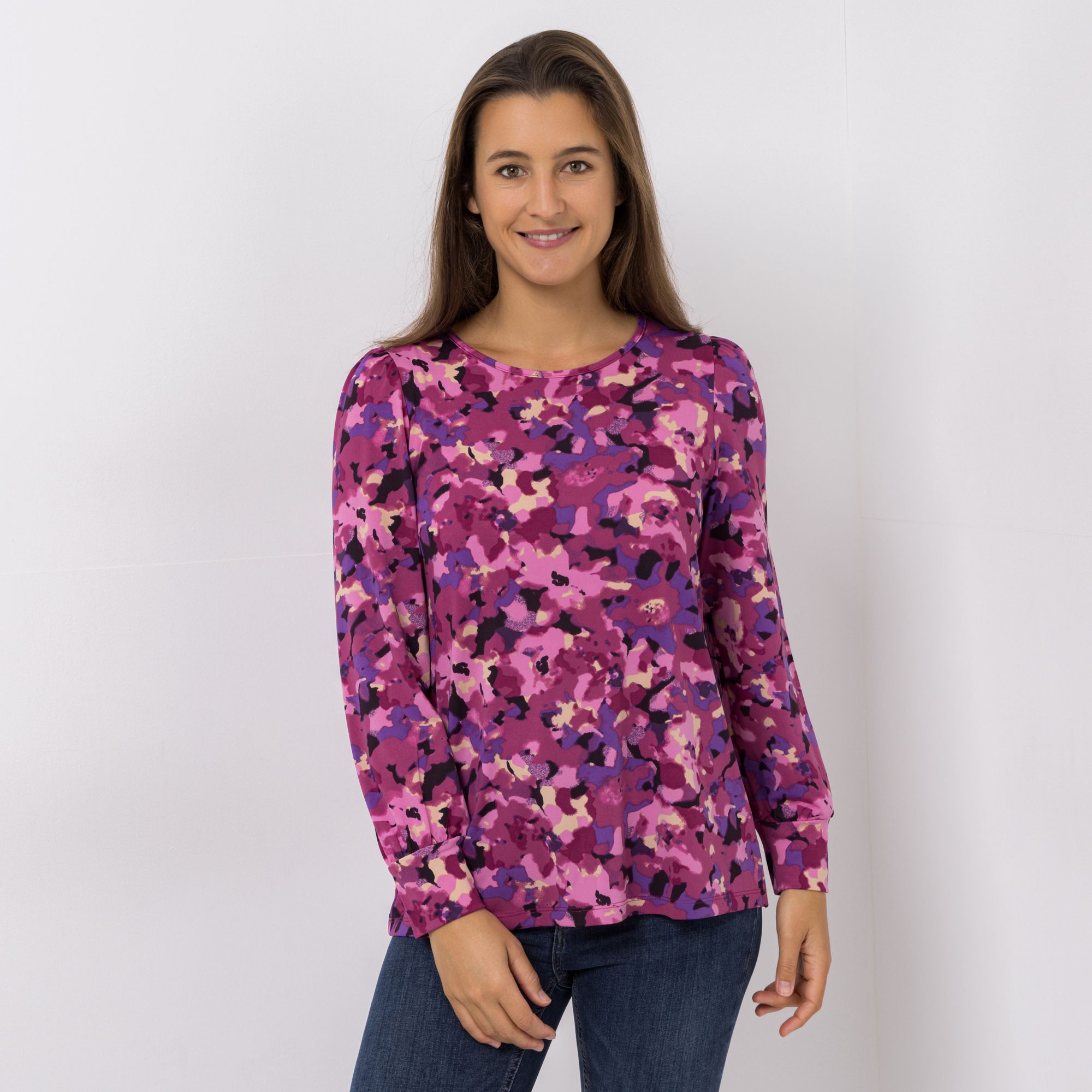 KIM & CO. Shirt, Langarm Brazil Knit Jersey Ärmel mit Bündchen figurumspielend