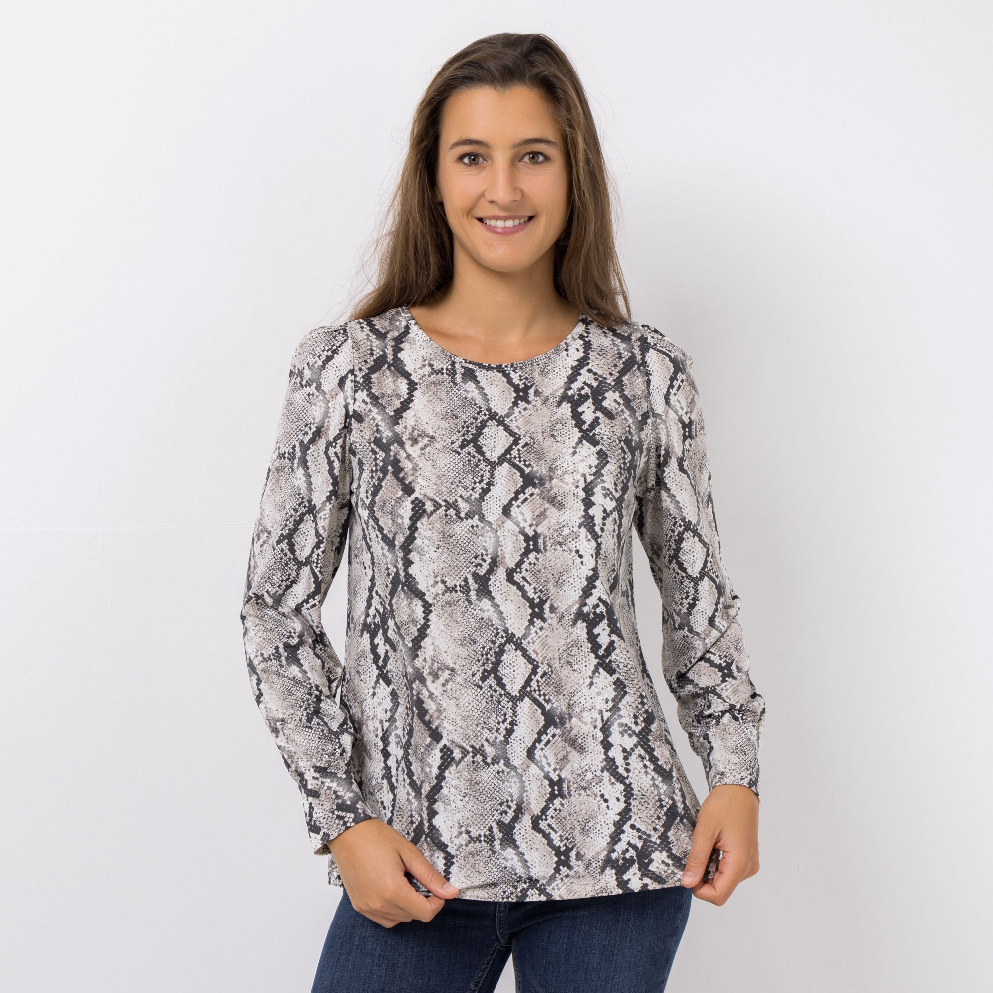 KIM & CO. Shirt, Langarm Brazil Knit Jersey Ärmel mit Bündchen figurumspielend
