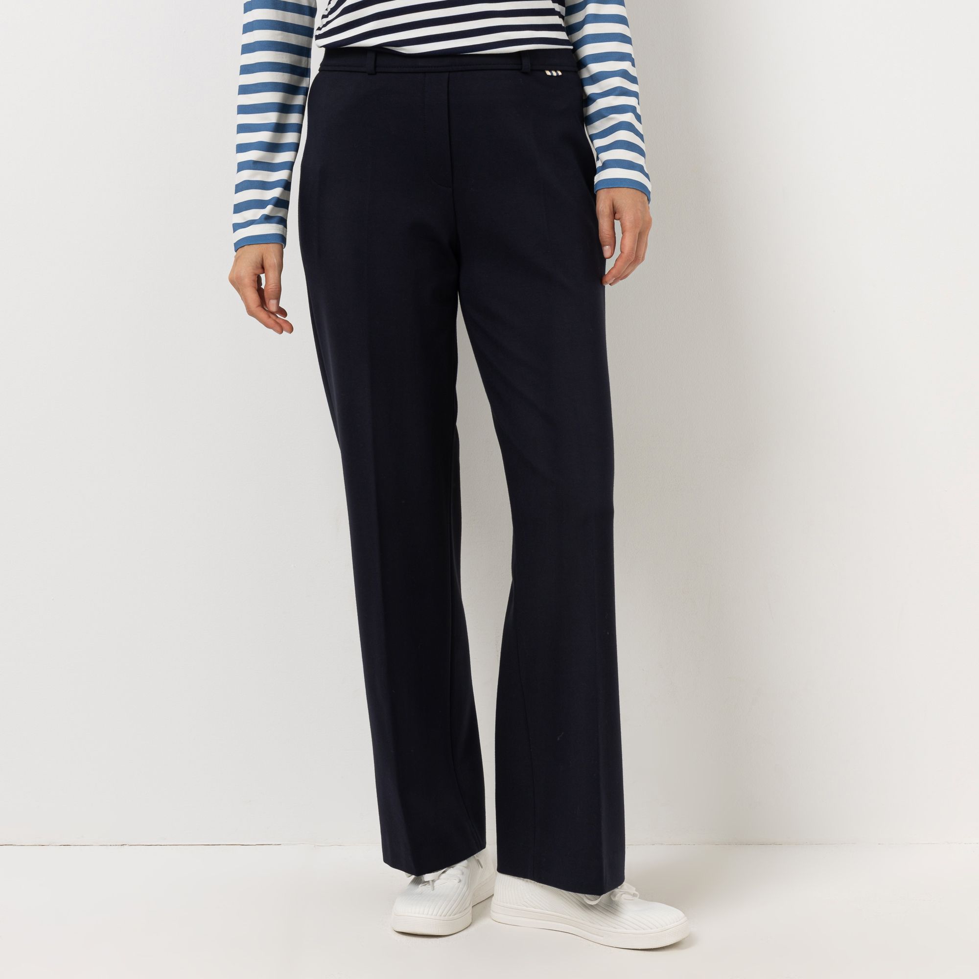 STRANDFEIN Puntohose Bügelfalten OEKO-TEX®Standard 100 gerades Bein