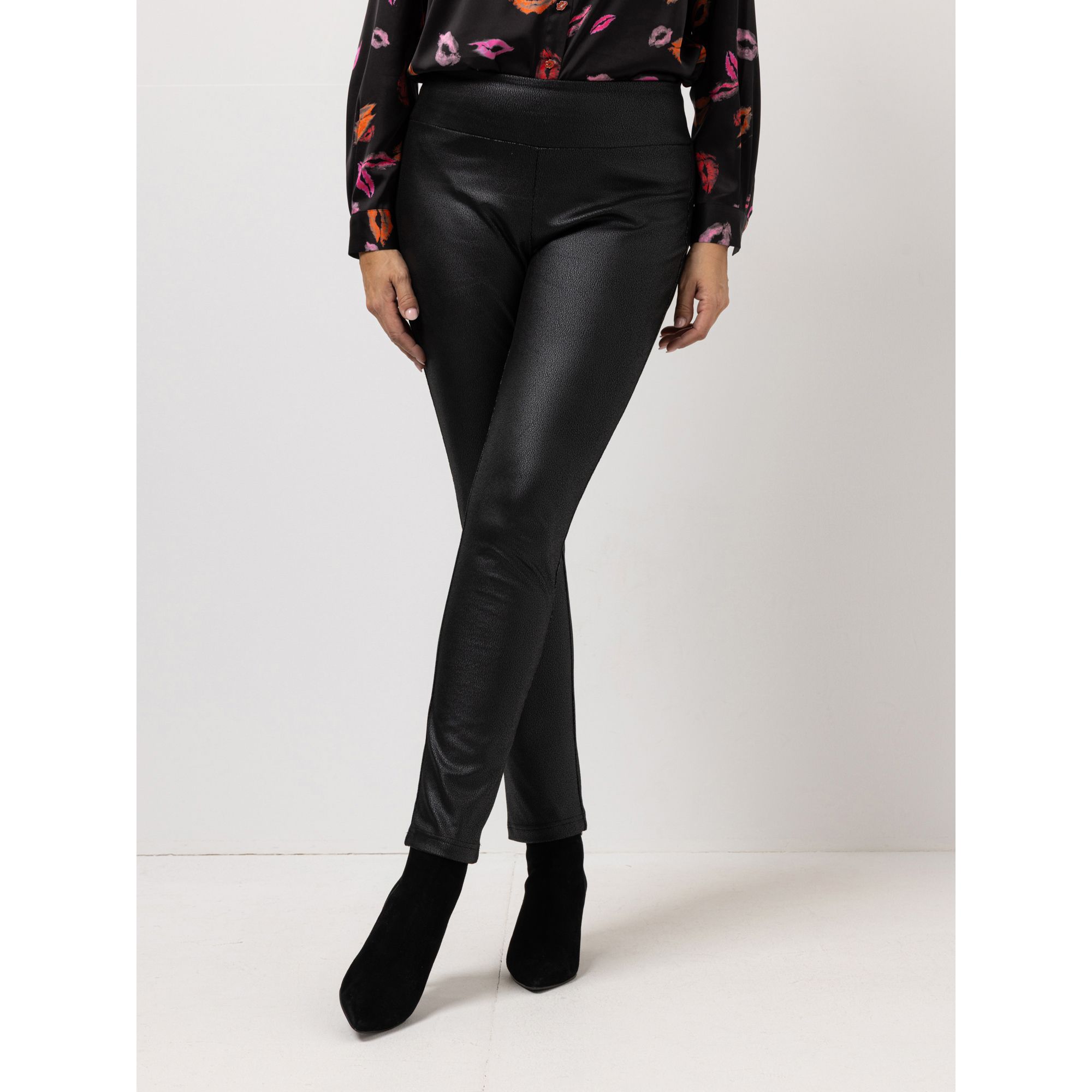 KILIAN KERNER SENSES Jeggings, knöchellang Lederimitat Rundumdehnbund schmaler Beinverlauf