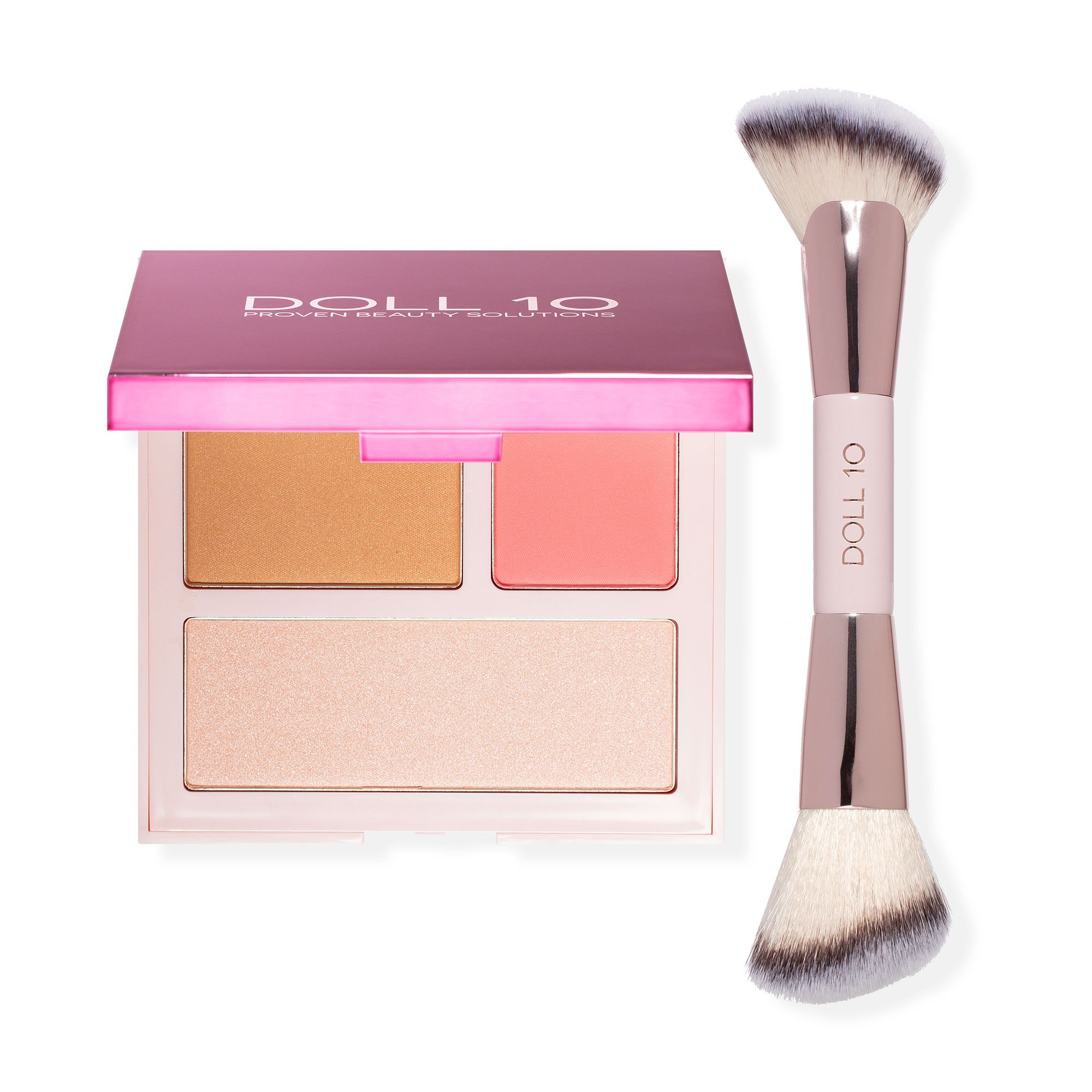 DOLL 10 BEAUTY The 10 Minute Face Doris's Favorites Palette mit Doris Pinsel