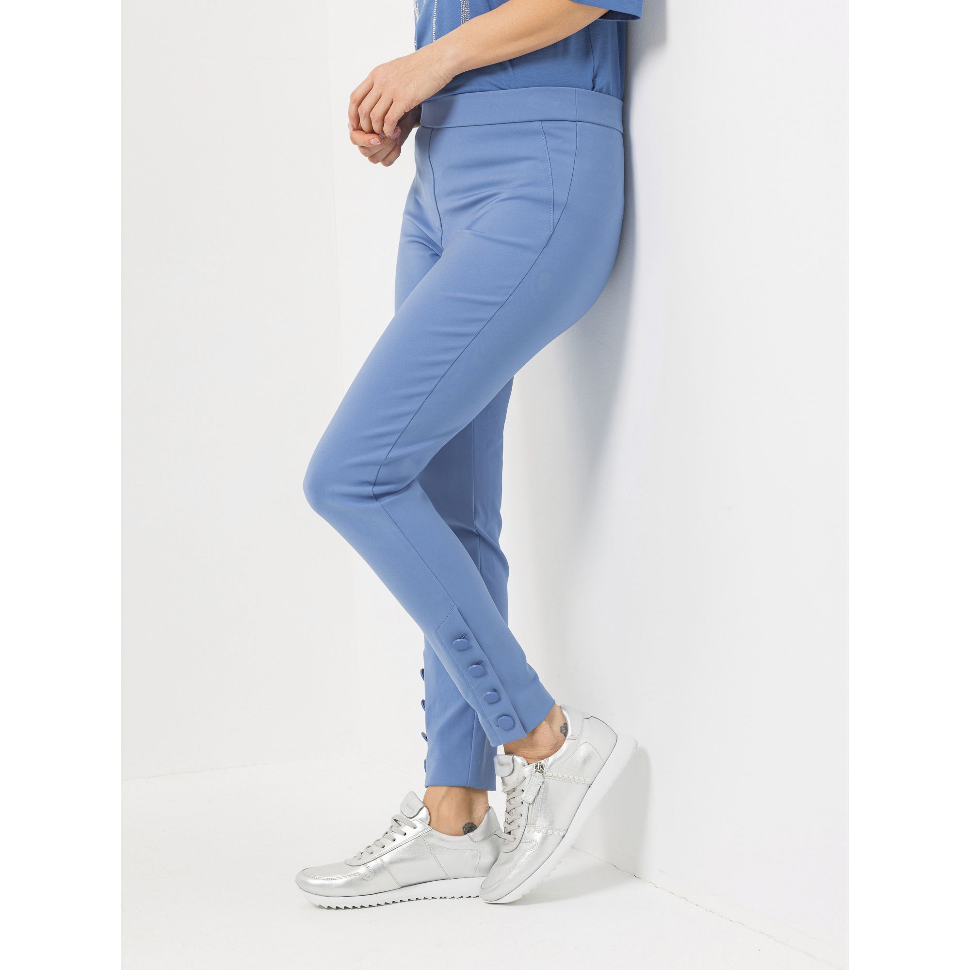 STEFFEN SCHRAUT Jeggings London knöchellang geknöpfter Schlitz sehr schmales Bein