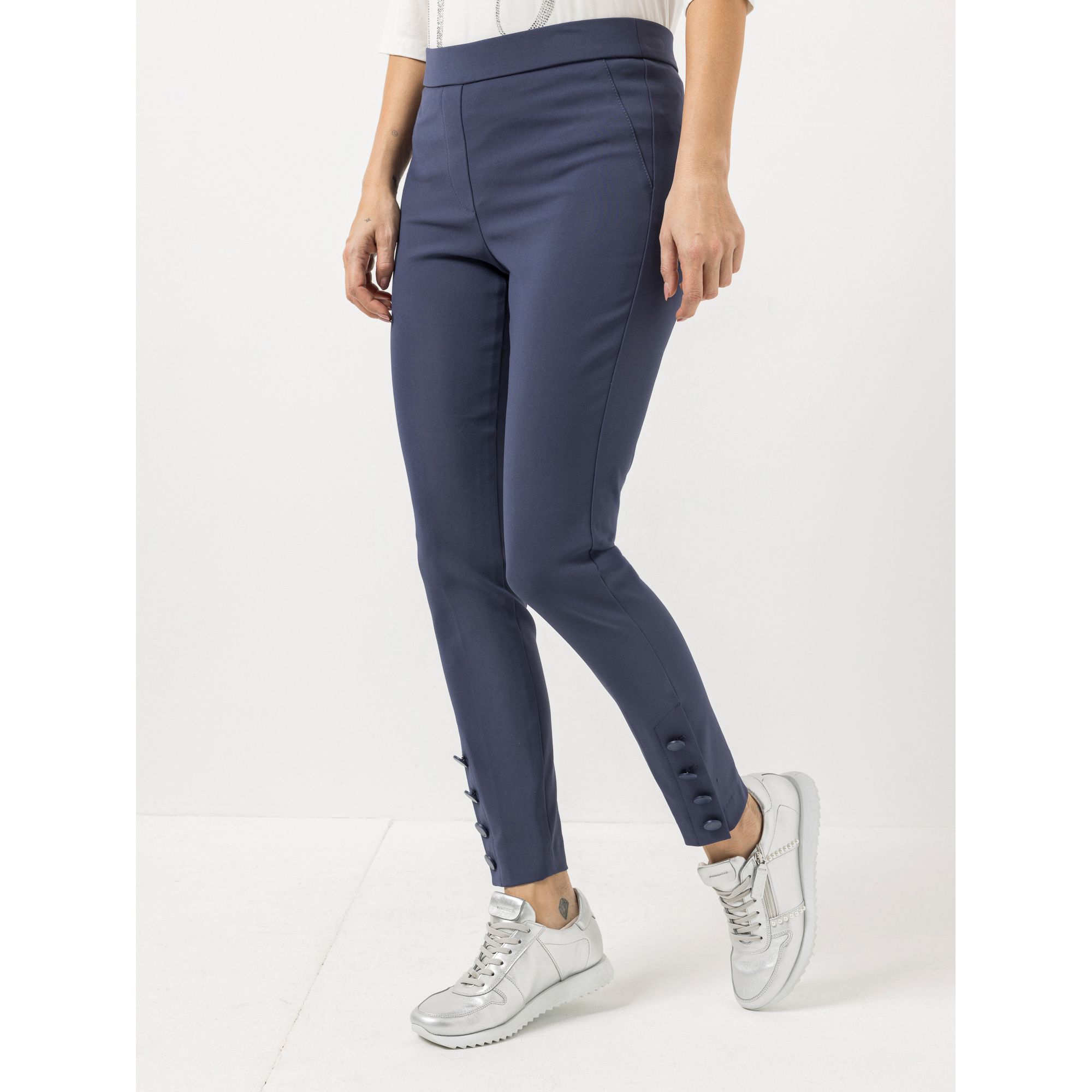 STEFFEN SCHRAUT Jeggings London knöchellang geknöpfter Schlitz sehr schmales Bein