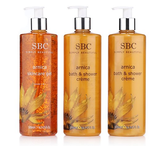 SBC Arnika-Trio Skincare Gel 500ml & Duschcreme 2x 500ml