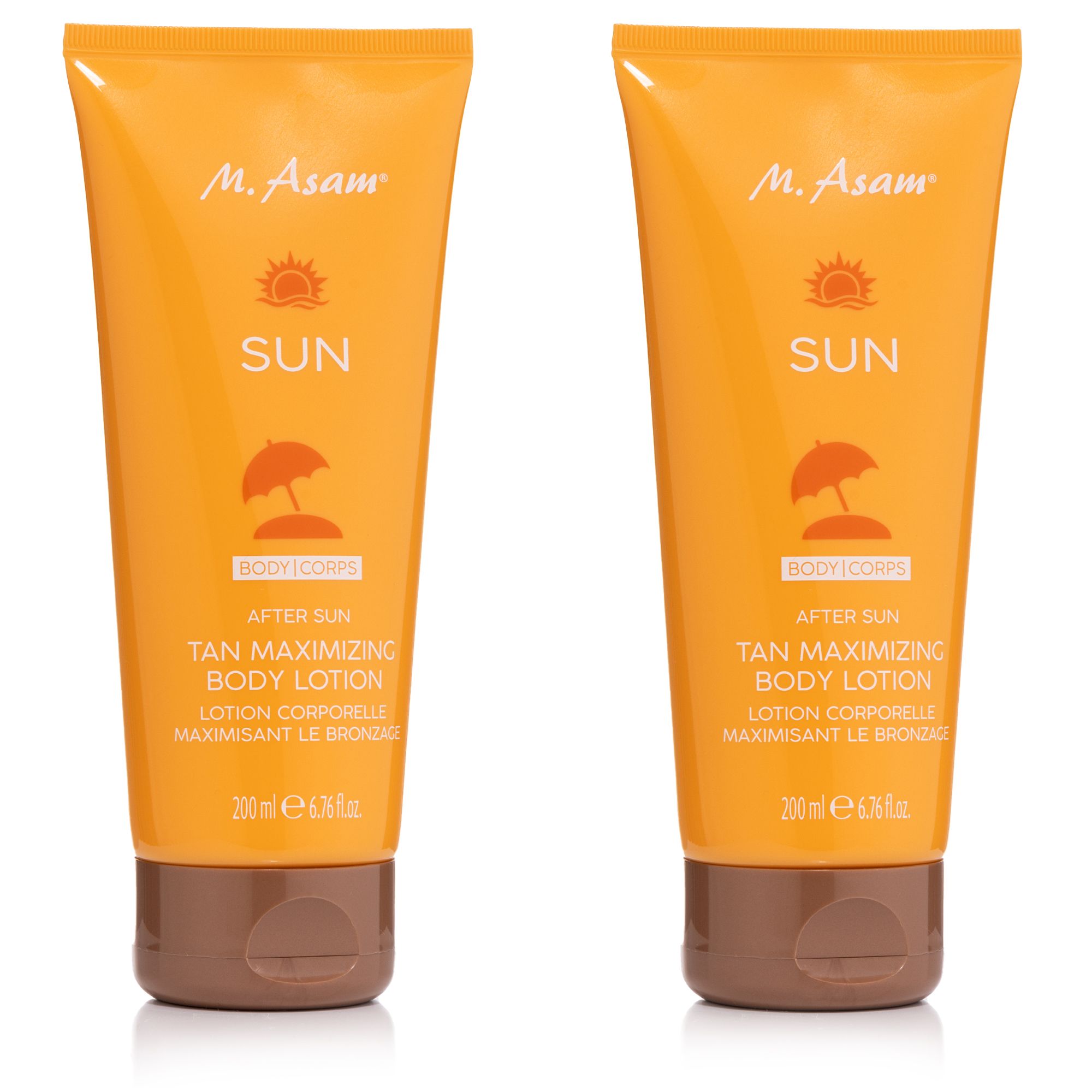  M.ASAM® Sun After Sun Tan Maximizing Body Lotion 2x 200ml