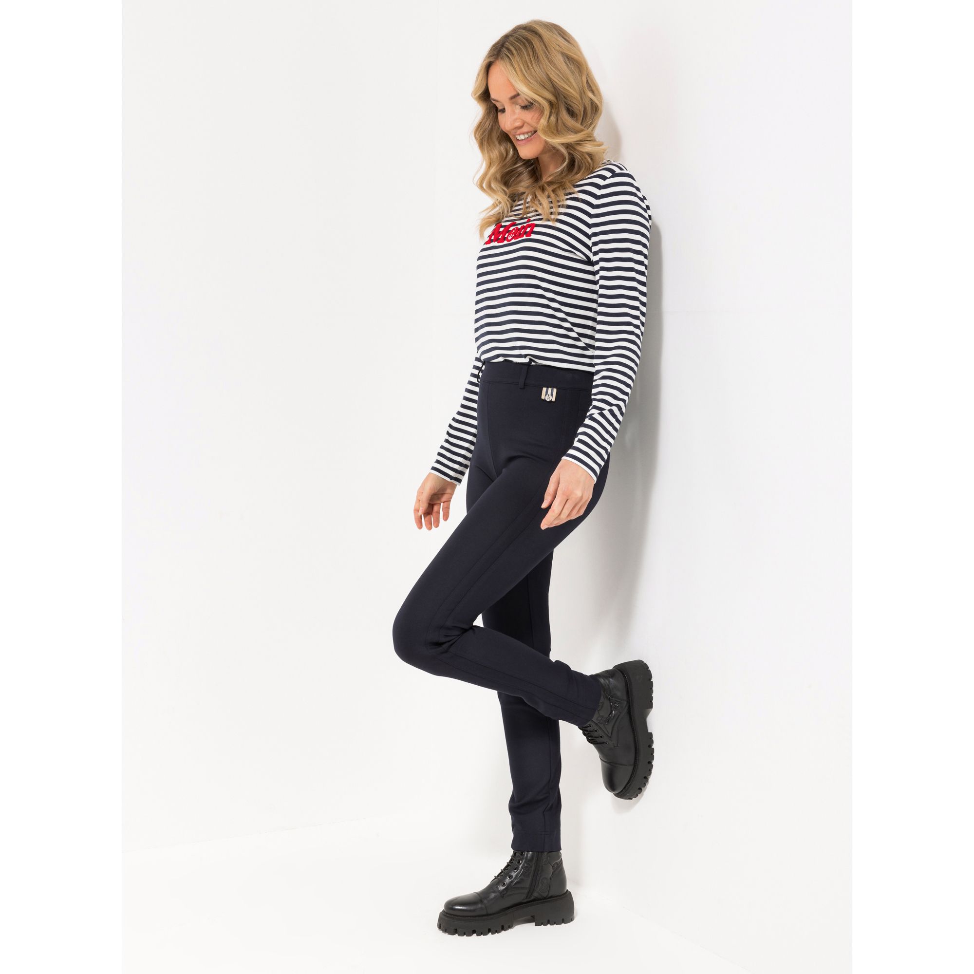 STRANDFEIN Hose Swenja Normal & Kurzgröße OEKO-TEX®Standard 100 Logo-Anhänger