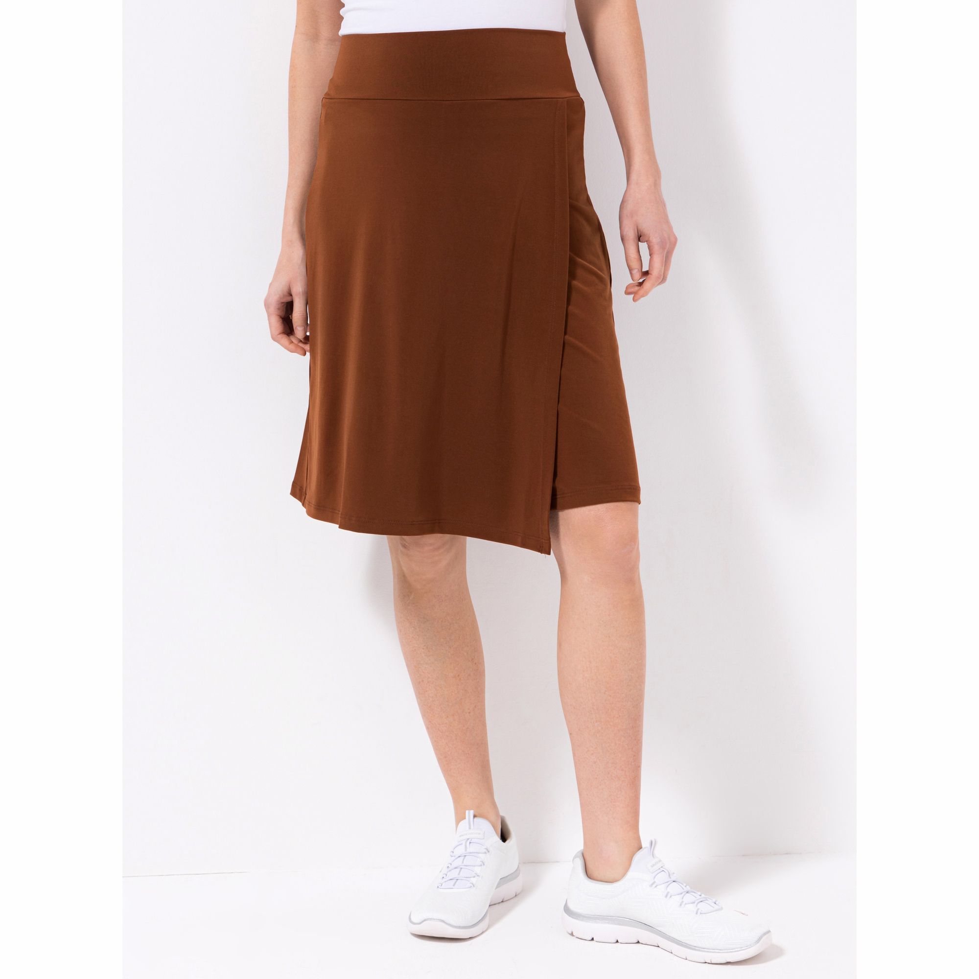 KIM & CO. Hosenrock, knielang Brazil Knit Jersey Wickeloptik Rundumdehnbund