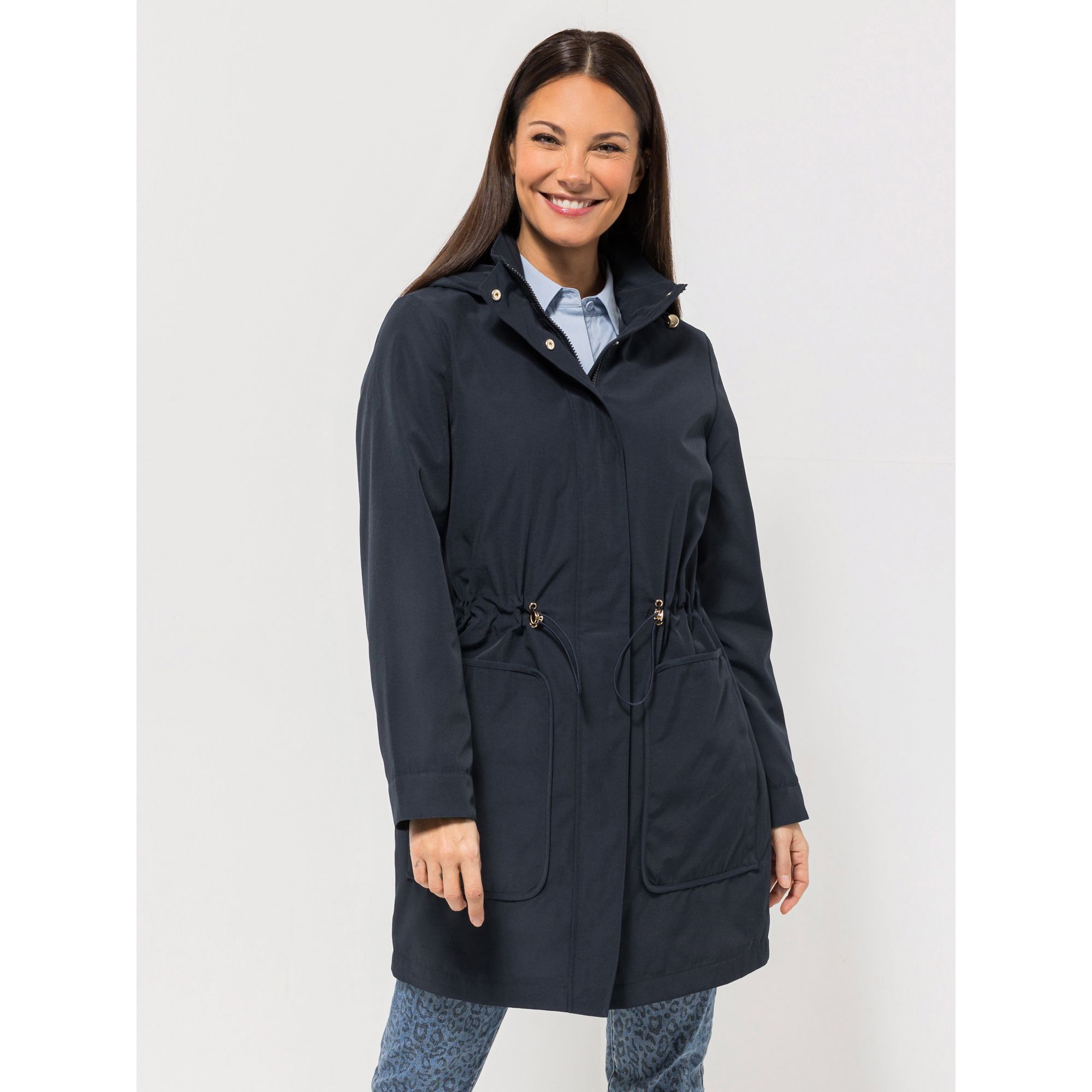 STEFFEN SCHRAUT Parka, verdeckter 2-Wege-Reißverschluss Länge ca. 90cm taillierte Passform