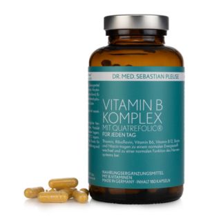Dr. med. Sebastian Pleuse Vitamin B Komplex mit Quatrefolic® 180 Stück f. 180 Tage