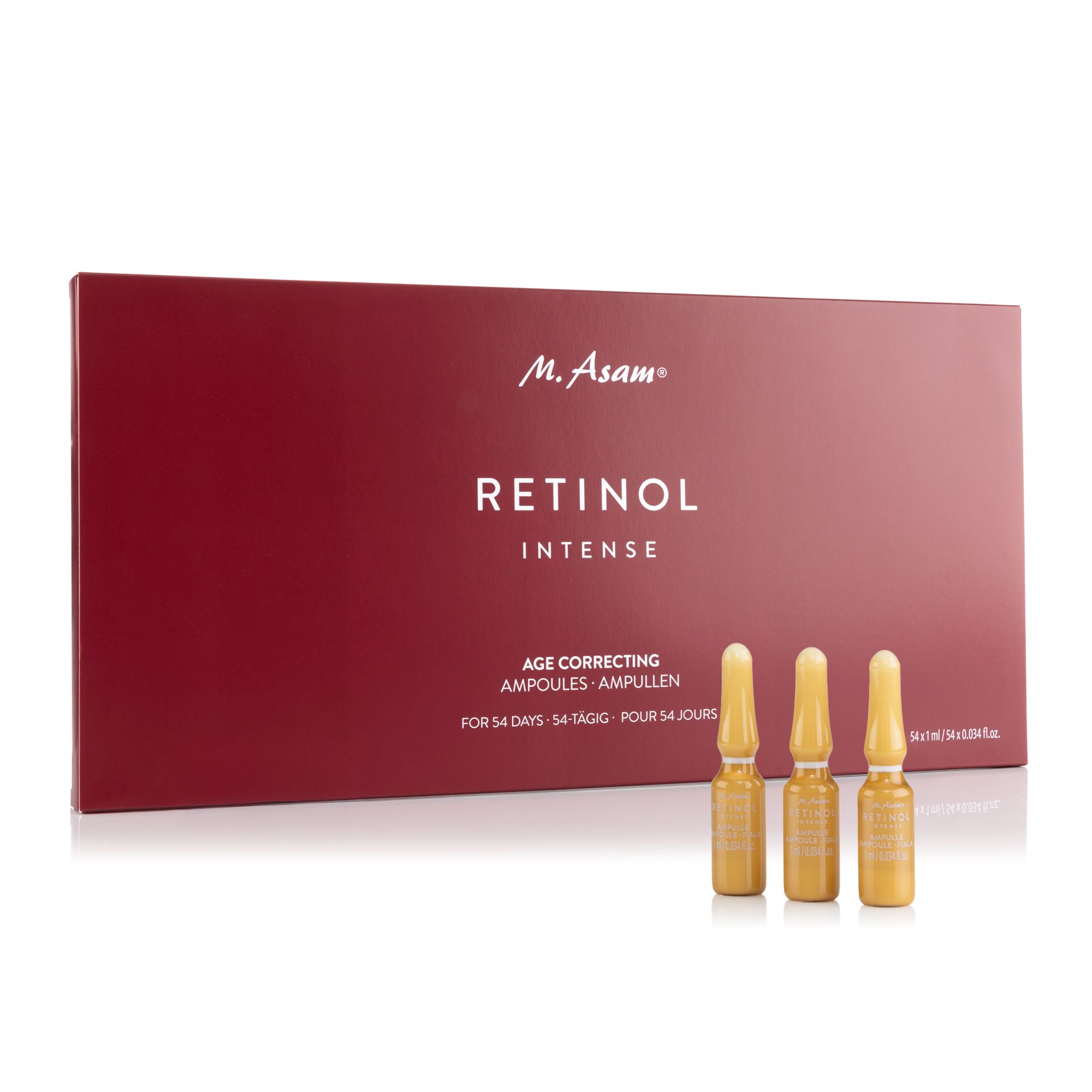 M.ASAM® Retinol Intense Age Correcting Ampoules 54x 1ml XXL Sondergröße