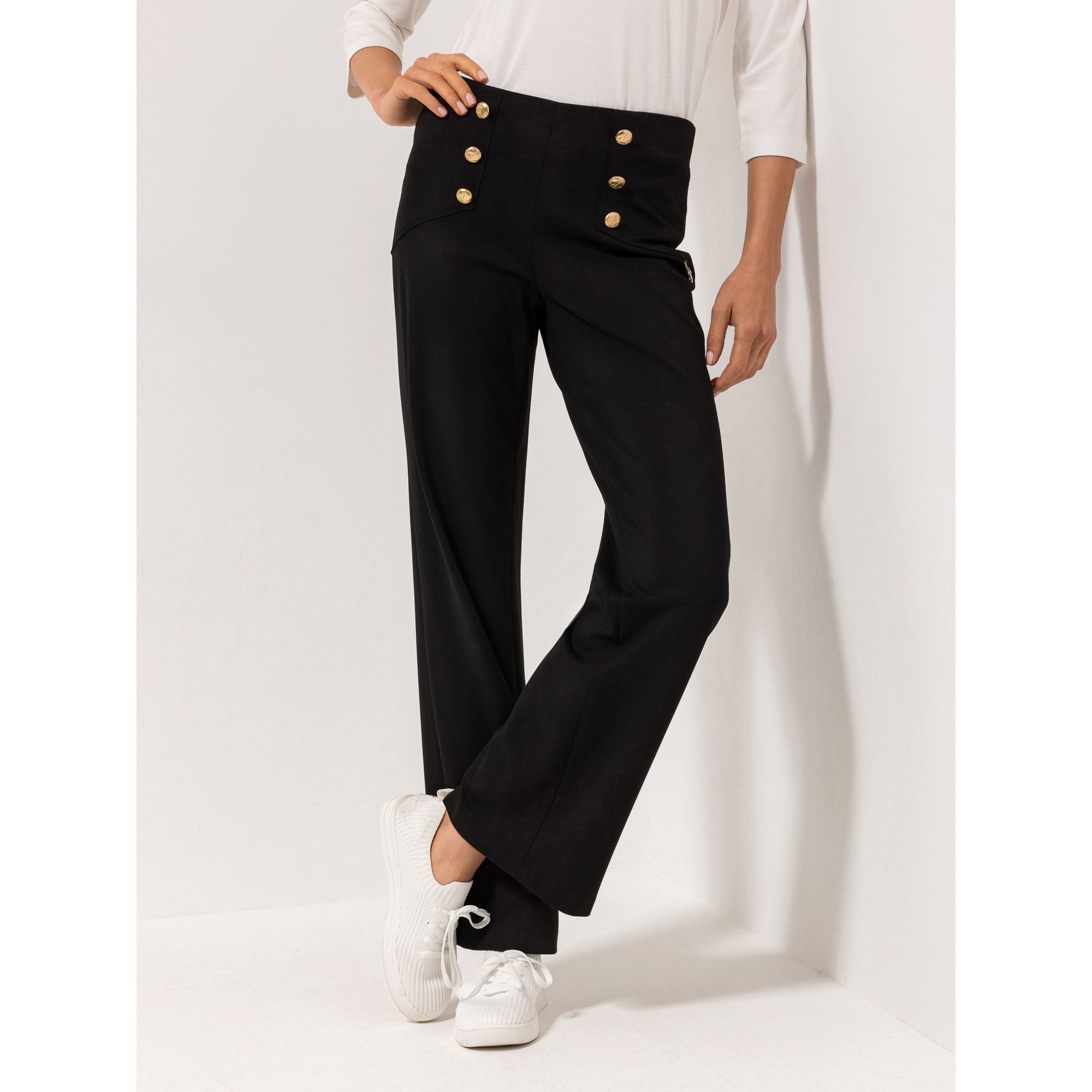 STRANDFEIN Hose lange Form OEKO-TEX® gerades Bein