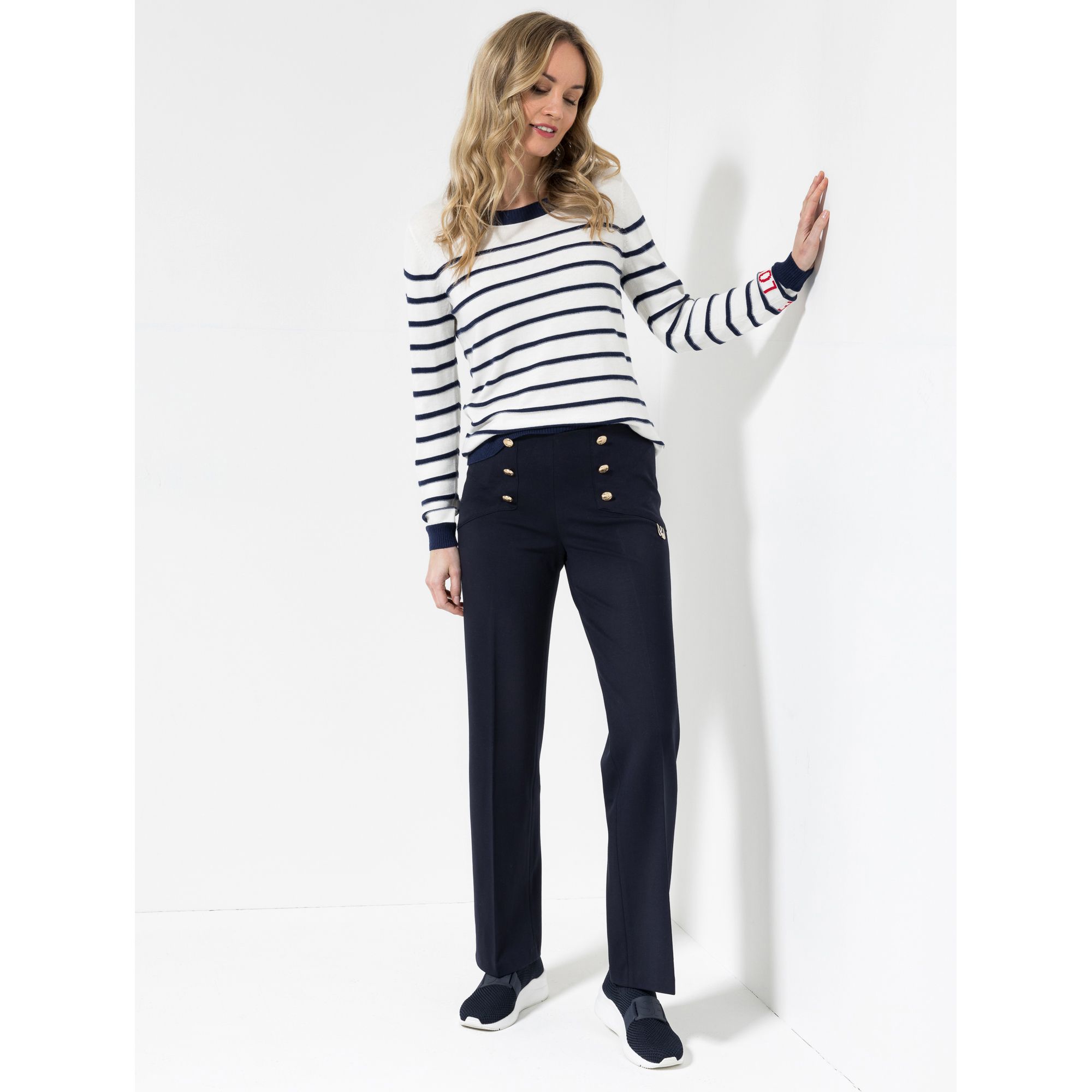 STRANDFEIN Hose lange Form OEKO-TEX® gerades Bein