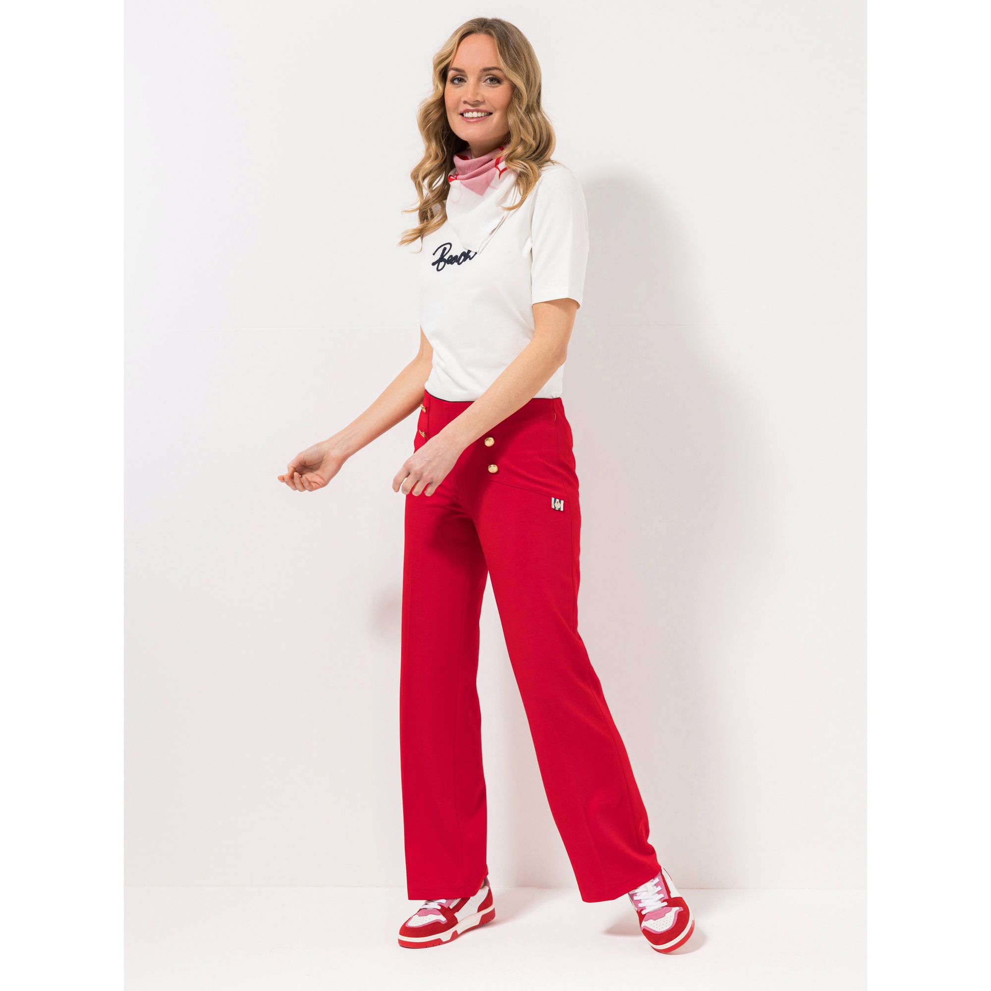 STRANDFEIN Hose lange Form OEKO-TEX® gerades Bein