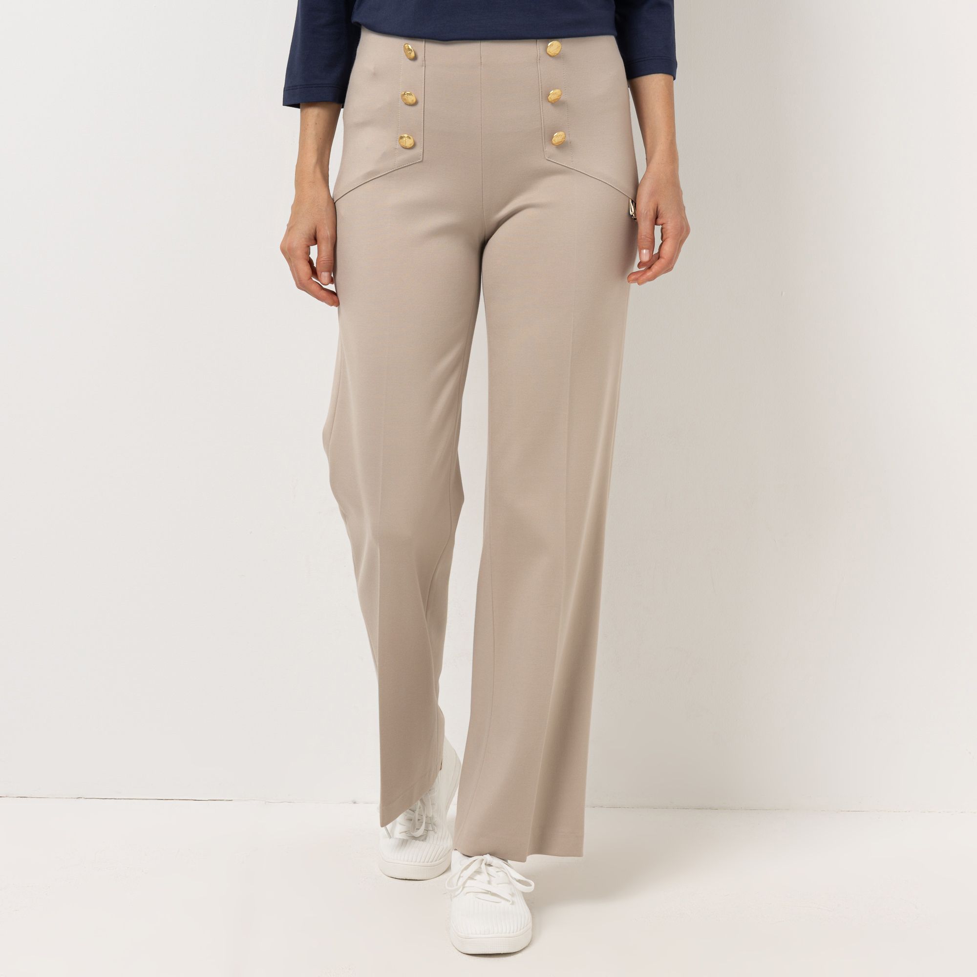 STRANDFEIN Hose lange Form OEKO-TEX® gerades Bein