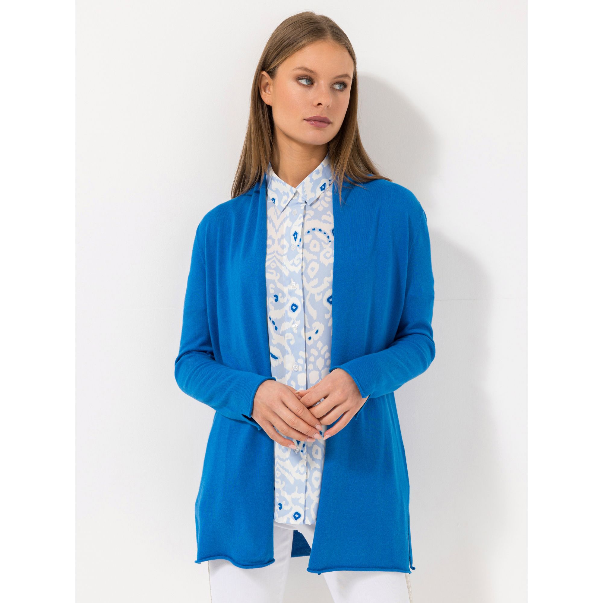 STEFFEN SCHRAUT Cardigan Boston 1/1-Arm, Schlitze mit ECOVERO Viskose leger weit