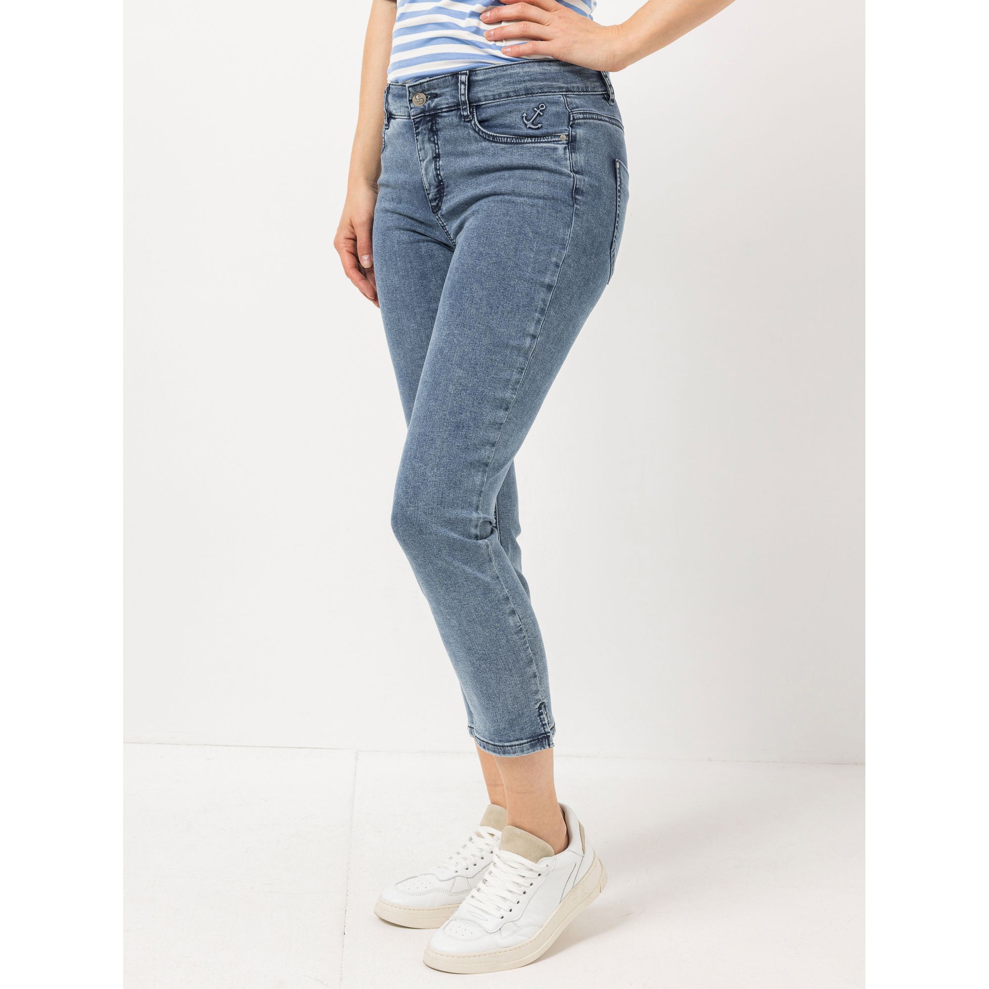 STRANDFEIN Jeanshose Sarah 7/8-Länge OEKO-TEX®Standard 100 schmales Bein