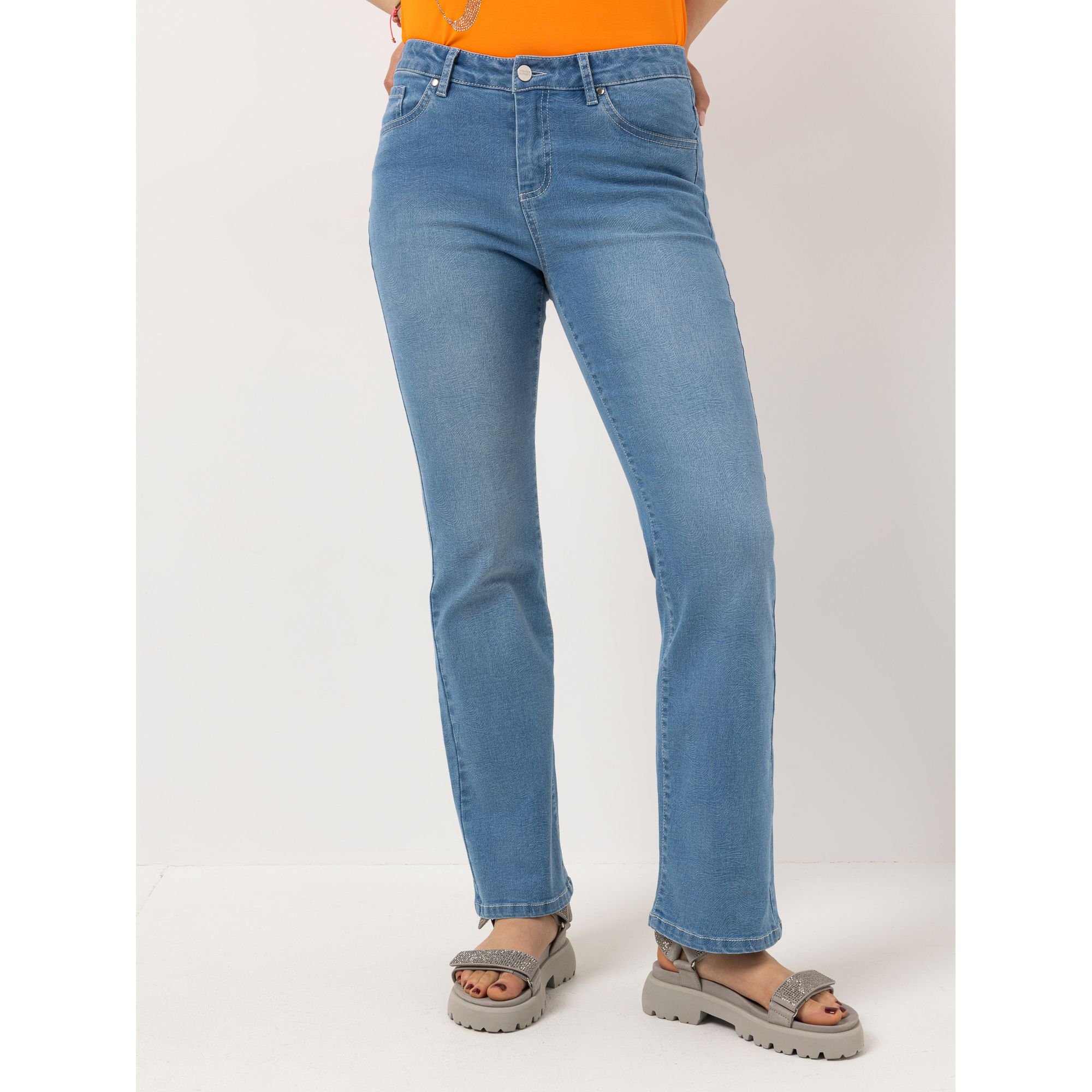 STEFFEN SCHRAUT Jeans 5-Pocket-Style knöchellang gerades Bein