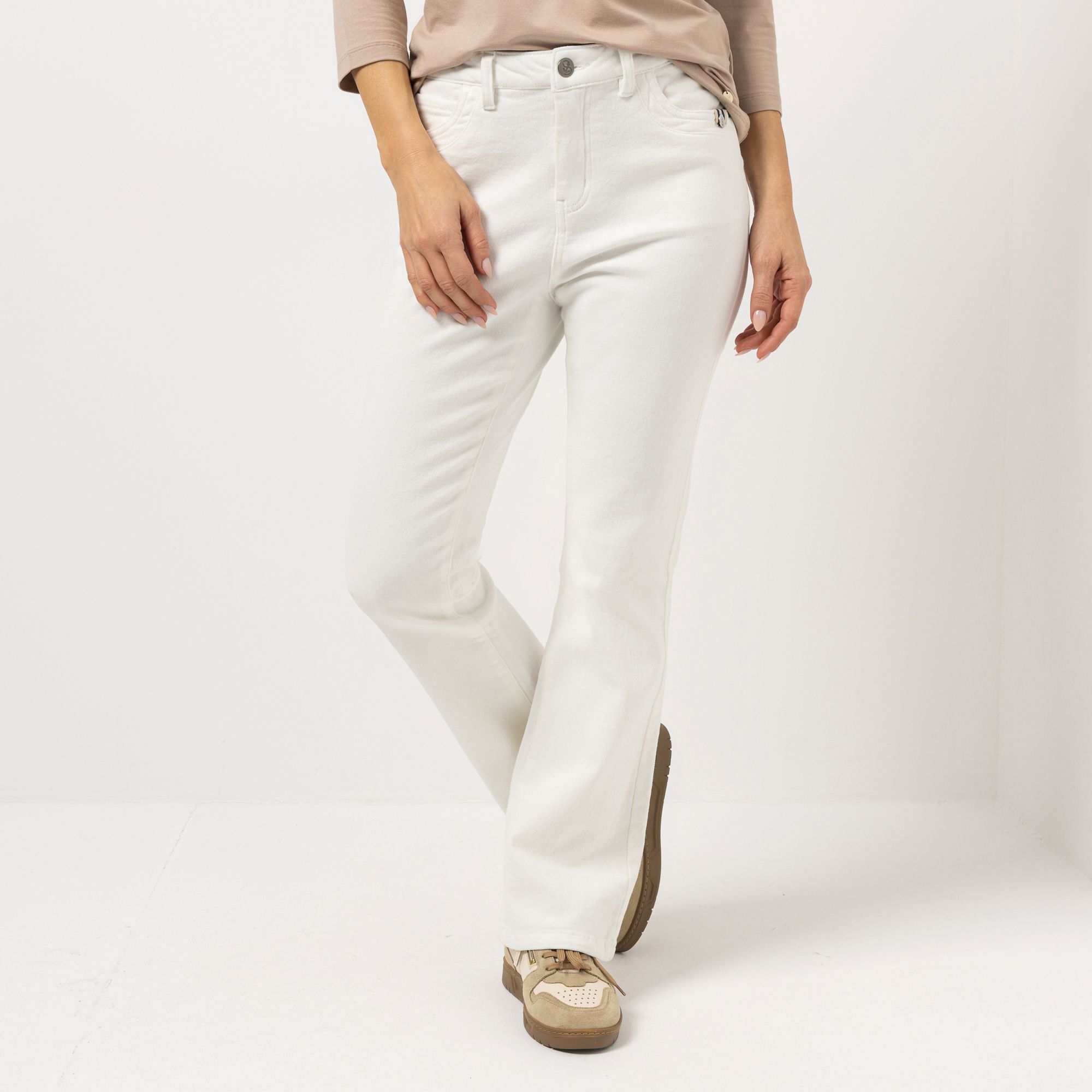 STRANDFEIN Hose mit Thermo- Funktion lange Form Bootcut