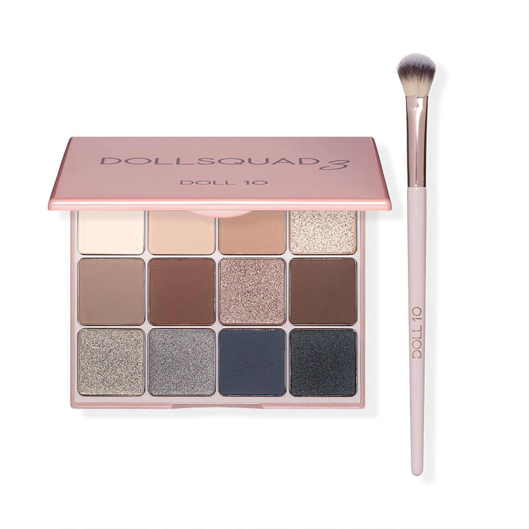 DOLL 10 BEAUTY Doll Squad Lidschatten Palette 18,5g mit Pinsel