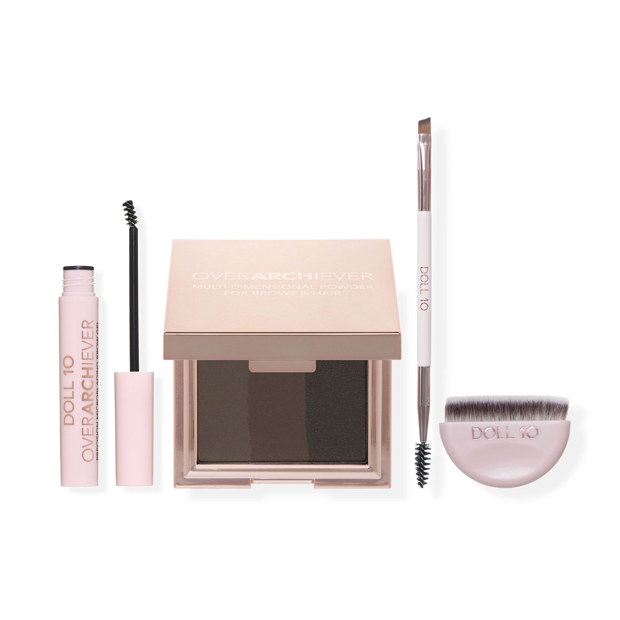 DOLL 10 BEAUTY Overarchiever Augenbrauen & Haarpuder 6,5g mit Pinsel & Gel