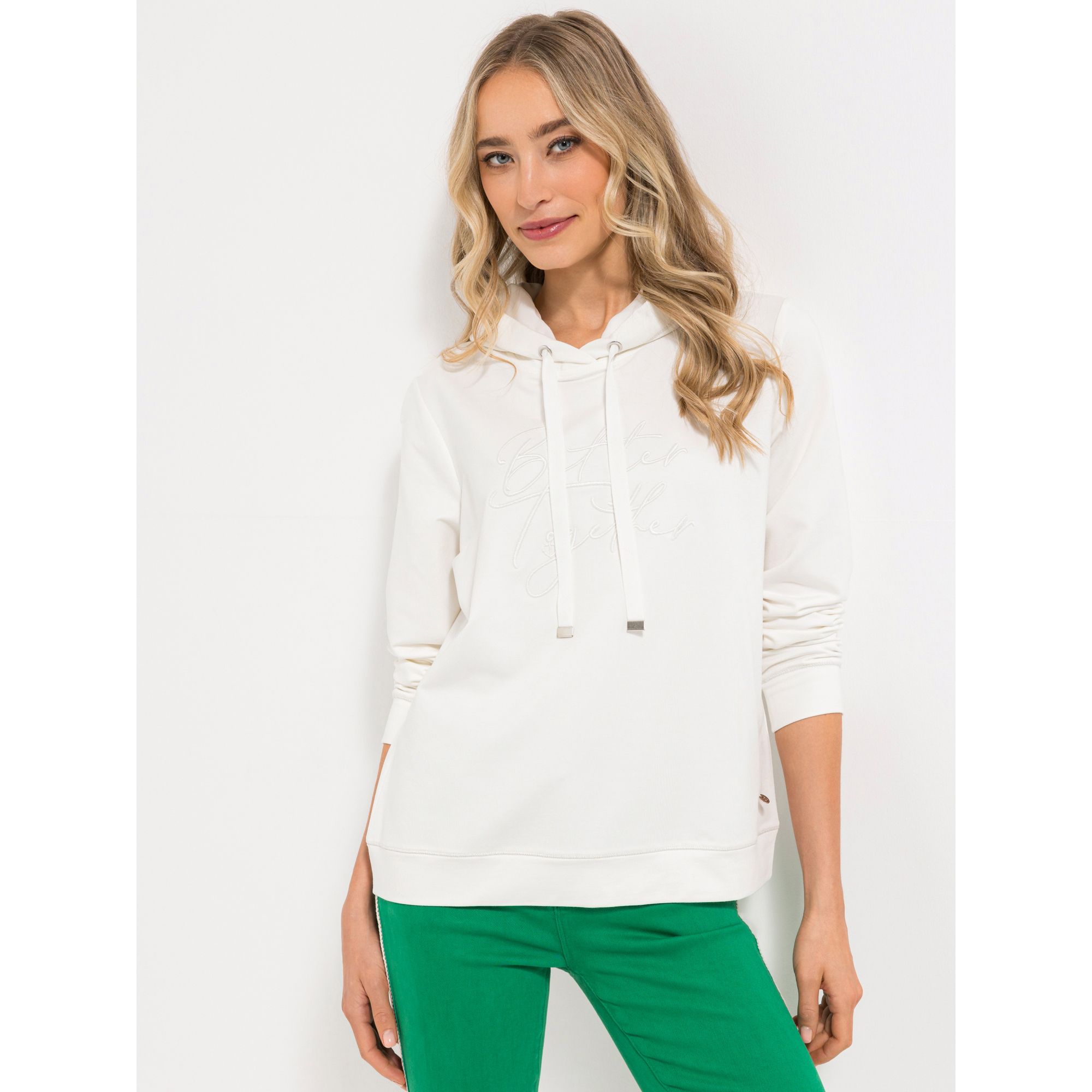 STRANDFEIN Sweatshirt mit Kapuze Better together figurumspielend