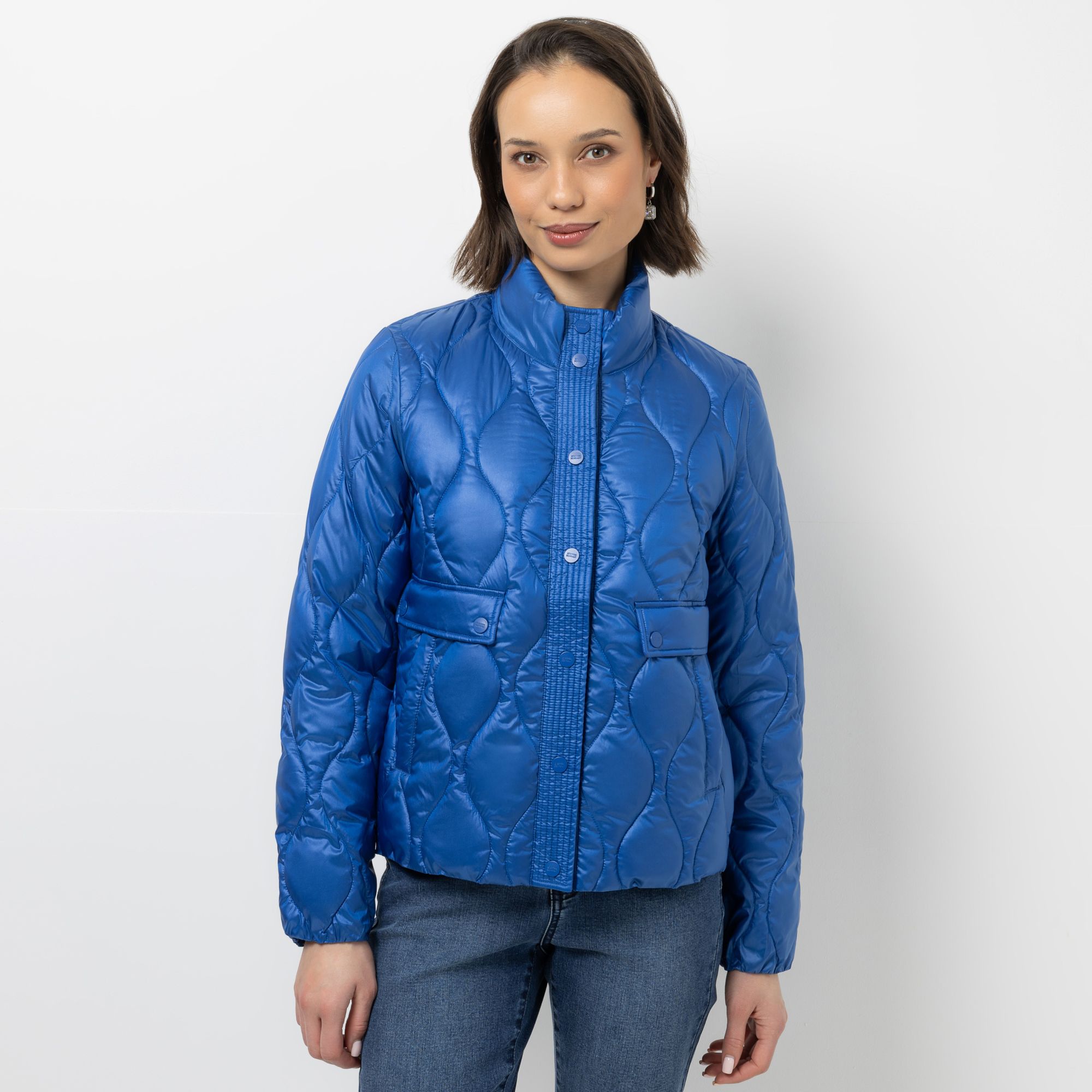 STEFFEN SCHRAUT Jacke Stehkragen Leistentaschen figurumspielend