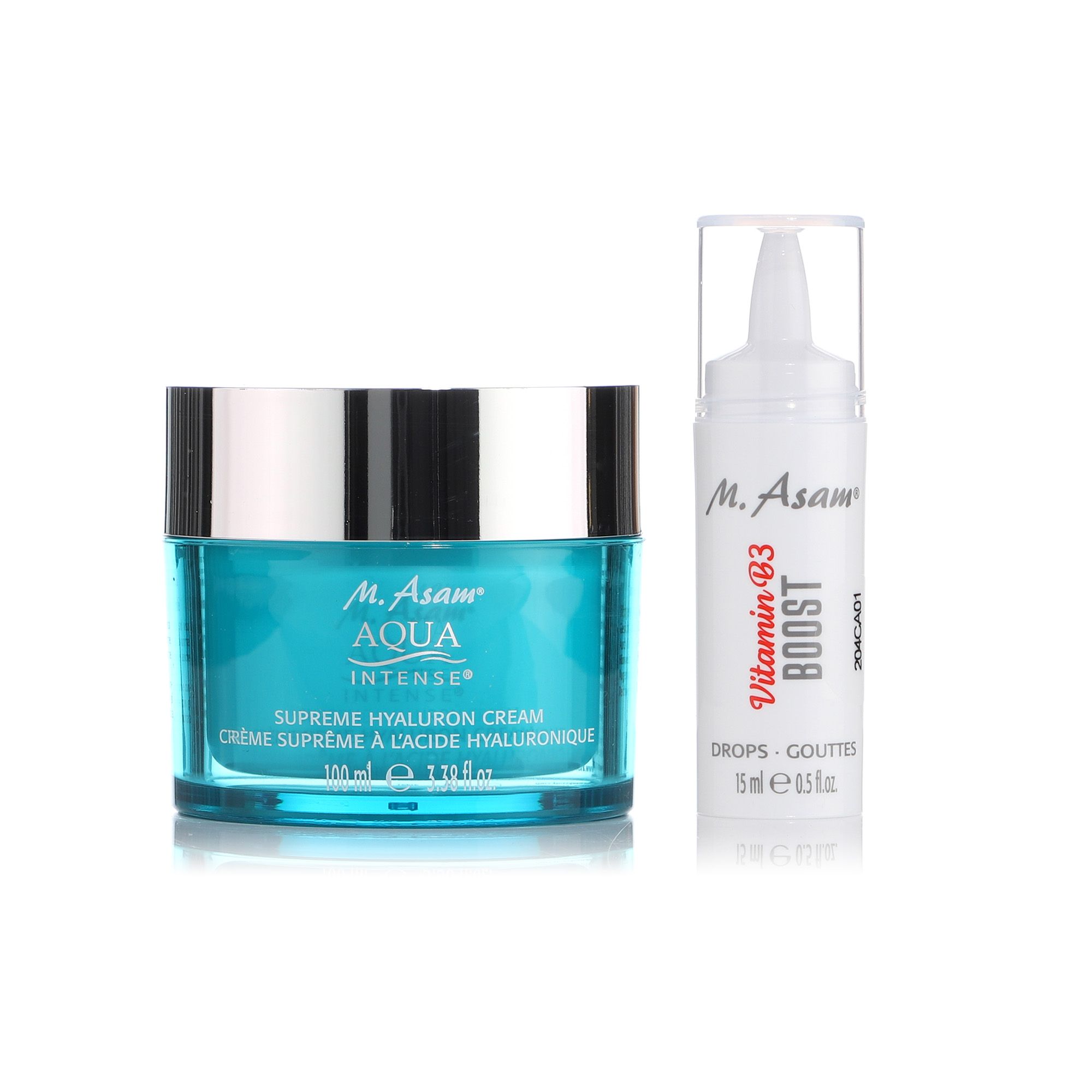 M.ASAM® Aqua Intense® Supreme Hyaluron Creme 100ml & Vitamin B3 Drops
